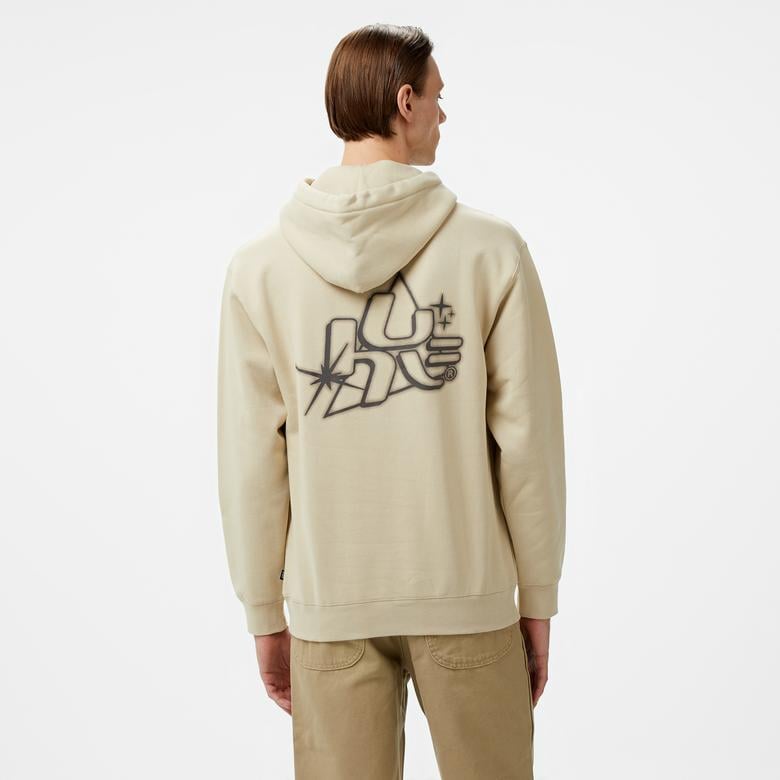HUF Glow Pullover Erkek Gri Sweatshirt