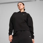 Puma Q4 Studio Textured Kadın Siyah Sweatshirt