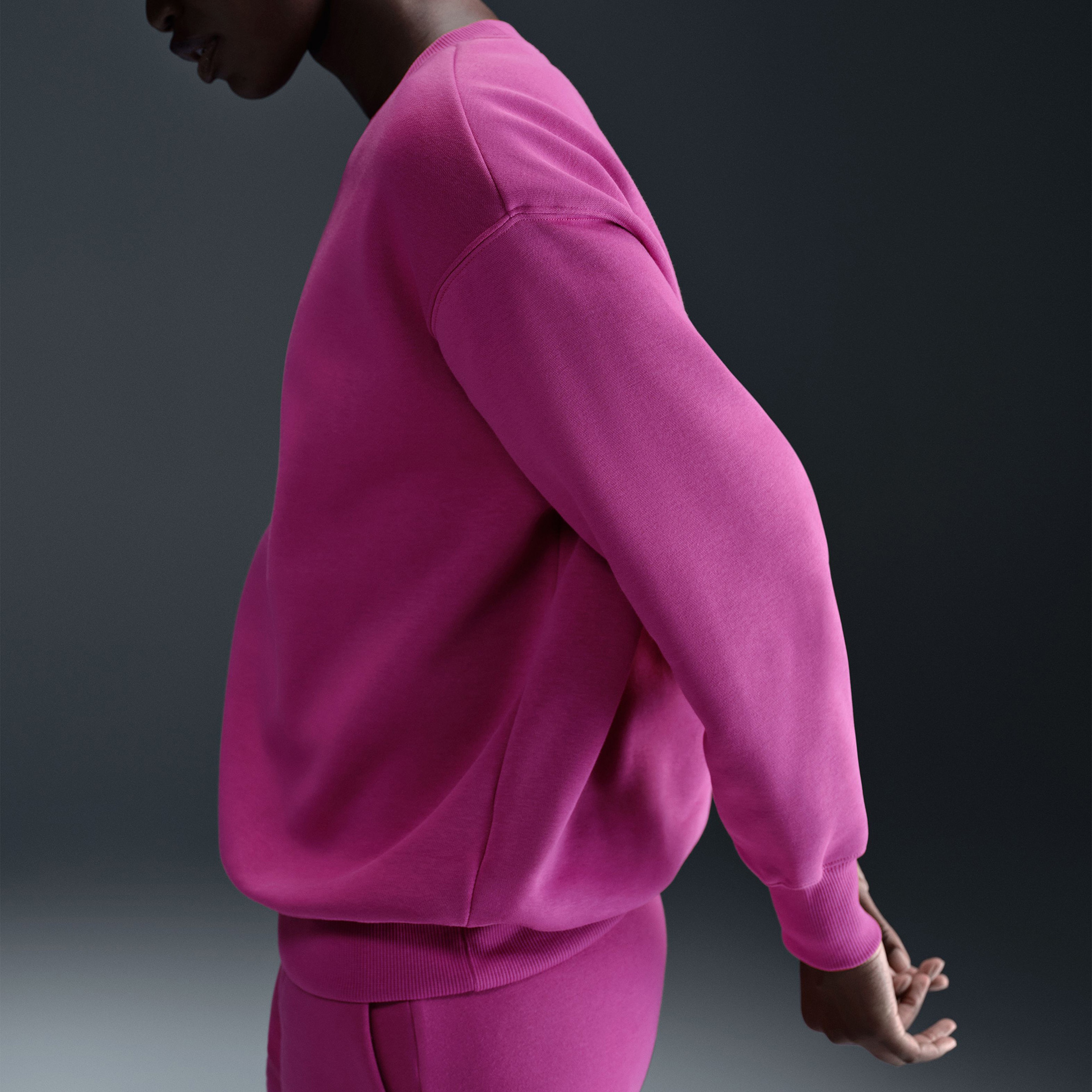Nike Sportswear Phoenix Fleece Kadın Mor Sweatshirt