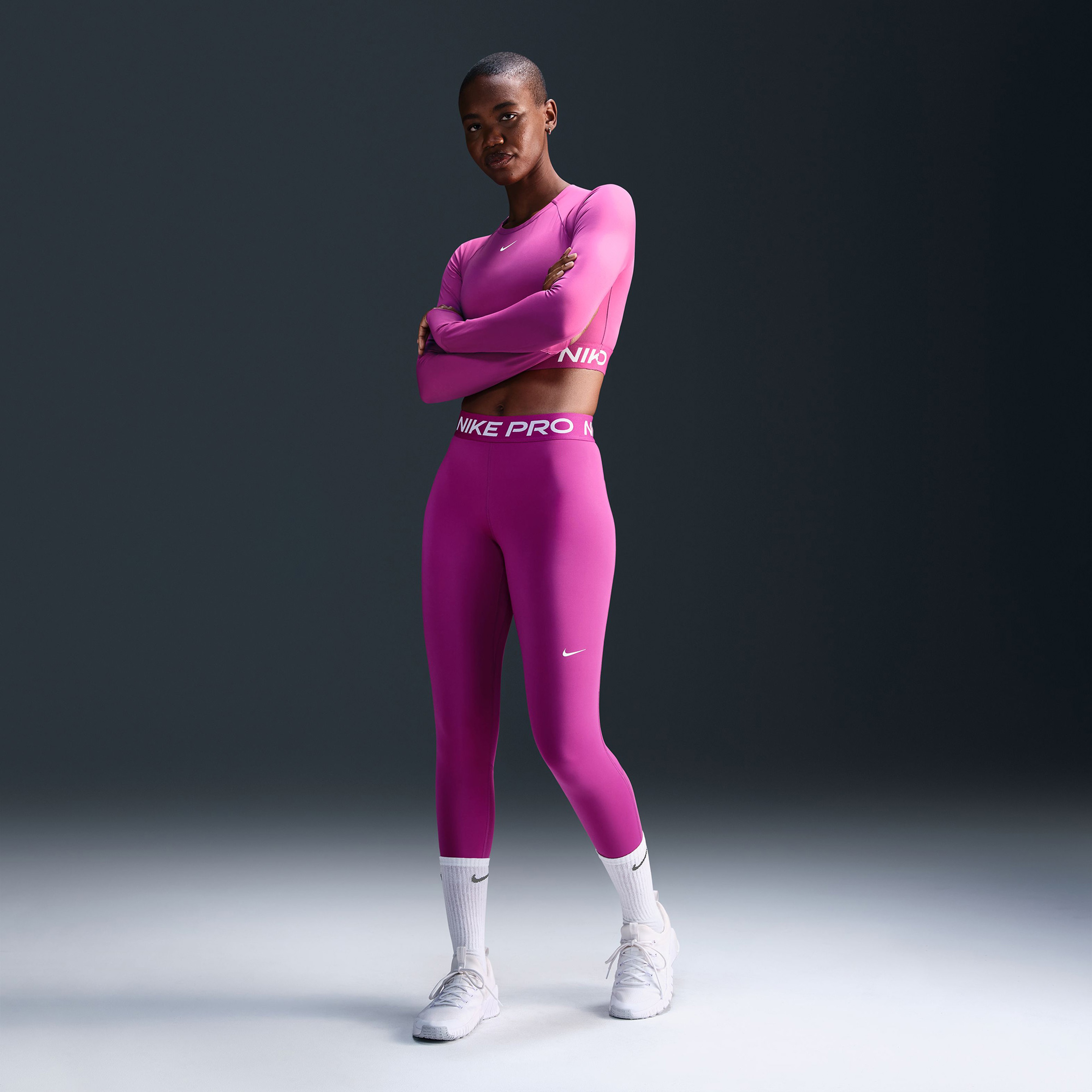 Nike Pro 365 Kadın Mor Antrenman Taytı