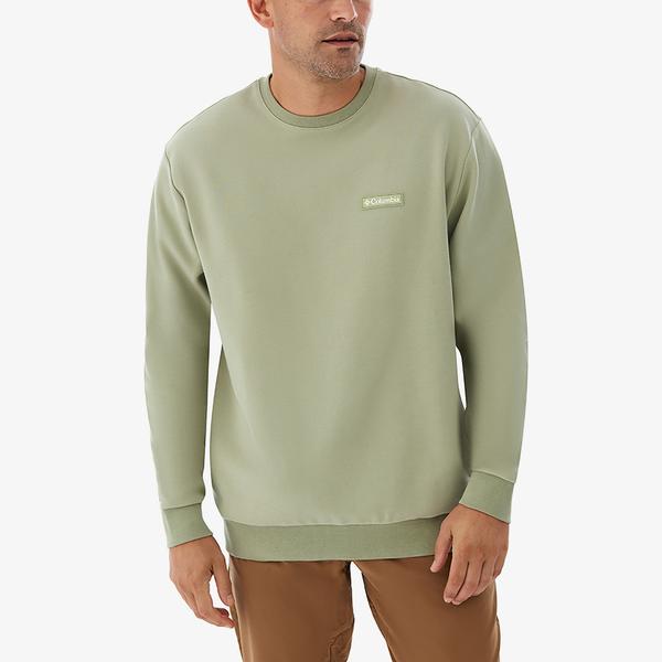 Columbia Gem Label Crewneck Erkek Açık Yeşil Sweatshirt