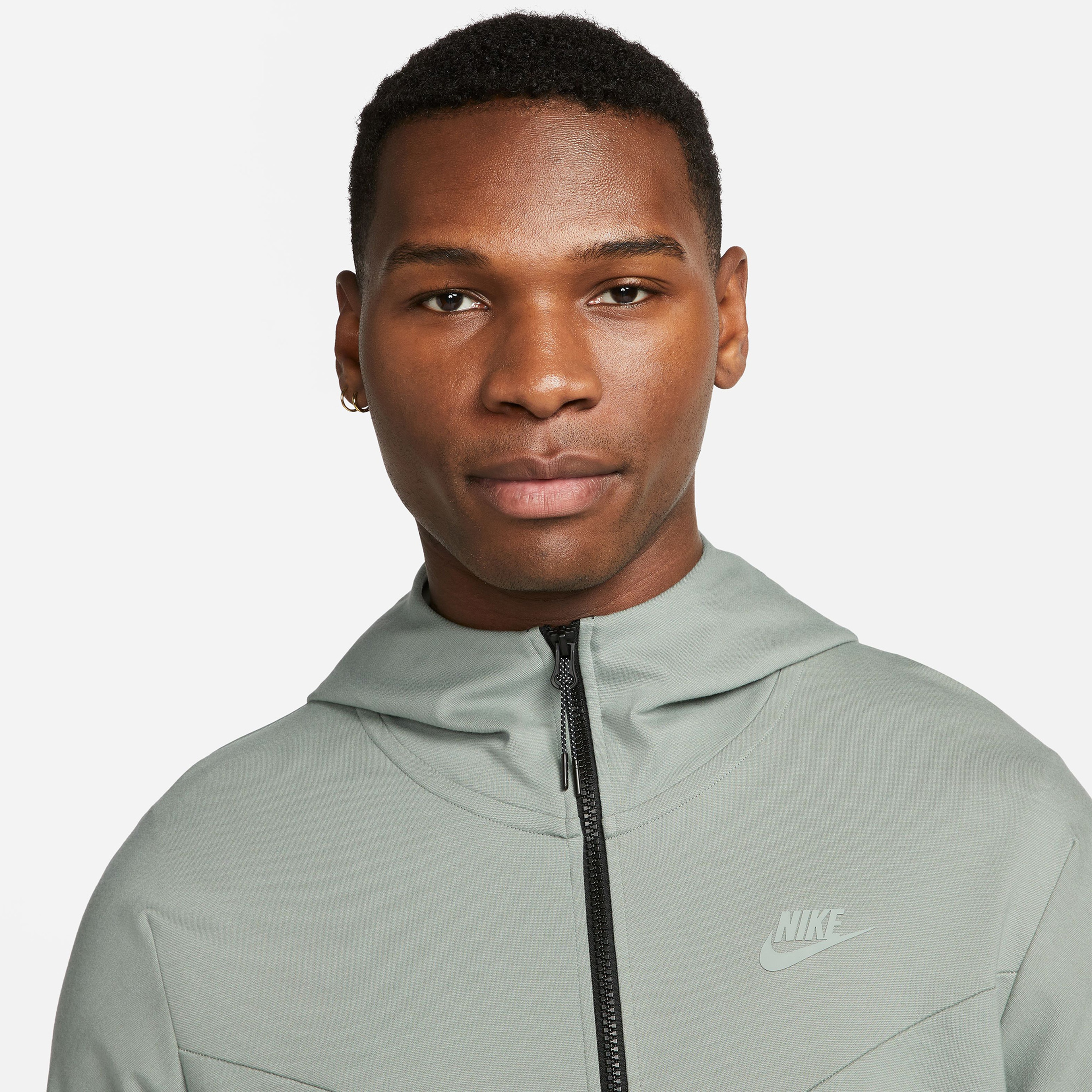 Nike Sportswear Tech Fleece Lightweight Full-Zip Erkek Gri Eşofman Üstü