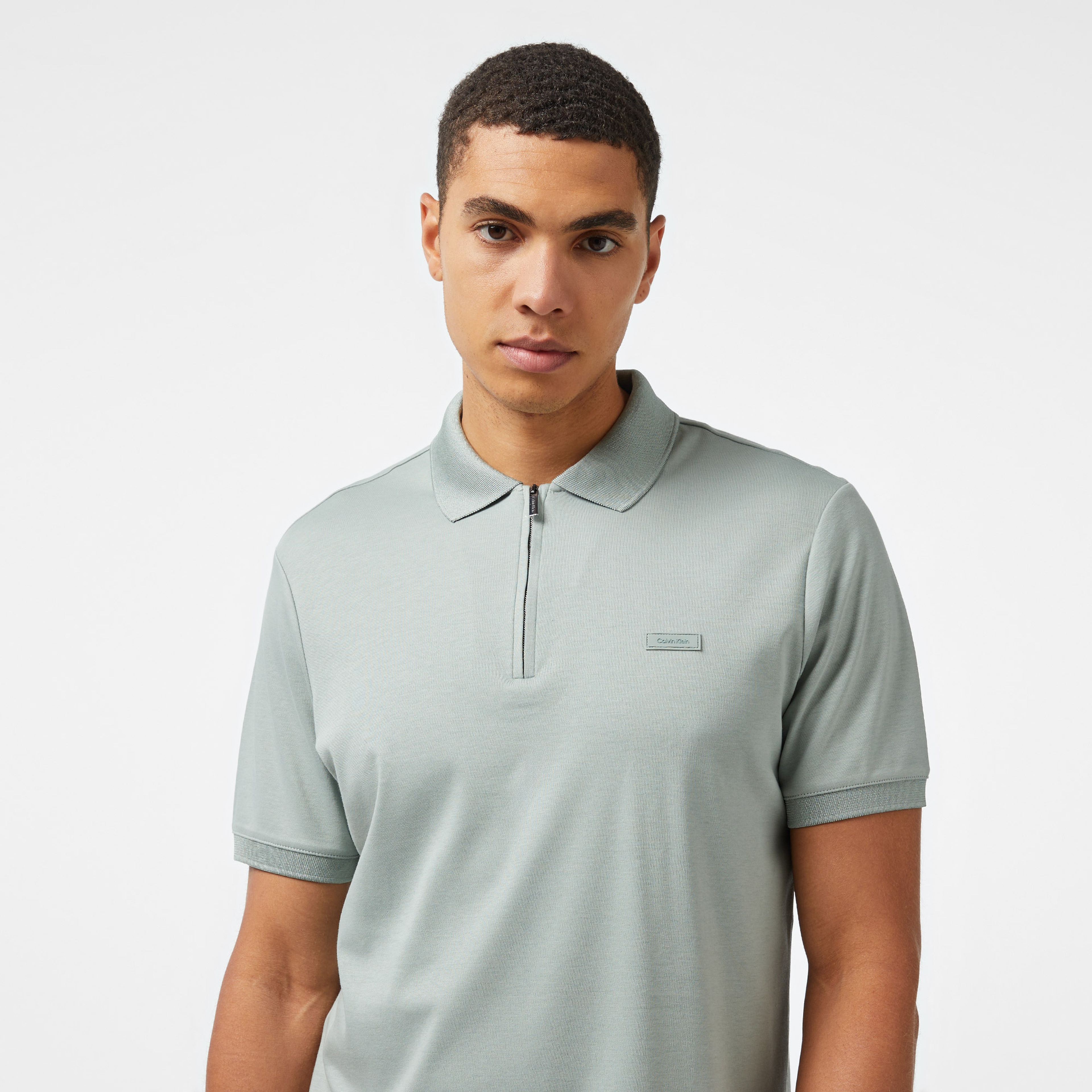 Calvin Klein Erkek Gri Polo