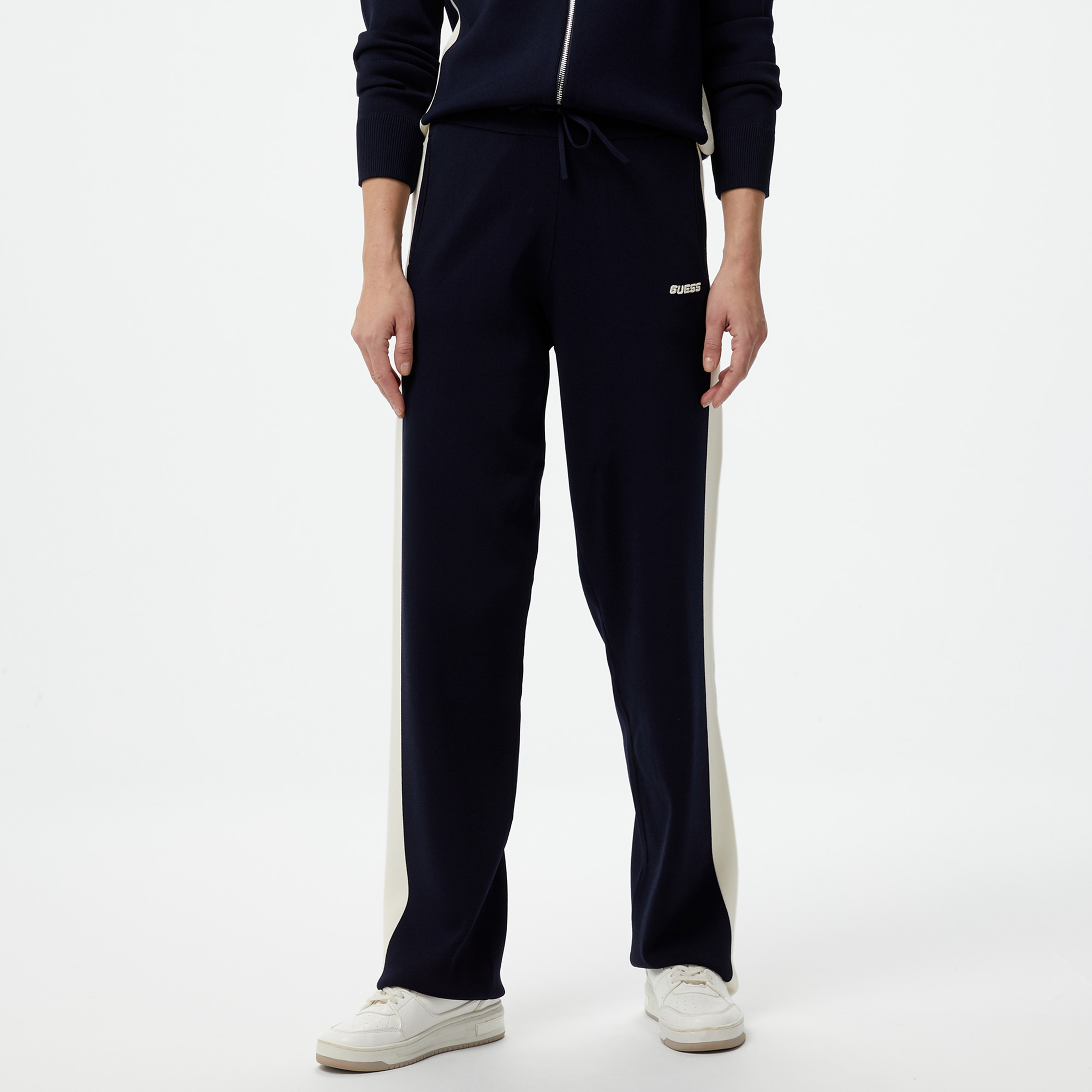 Guess Michela Stretch Tech Visce Kadın Lacivert Eşofman Altı