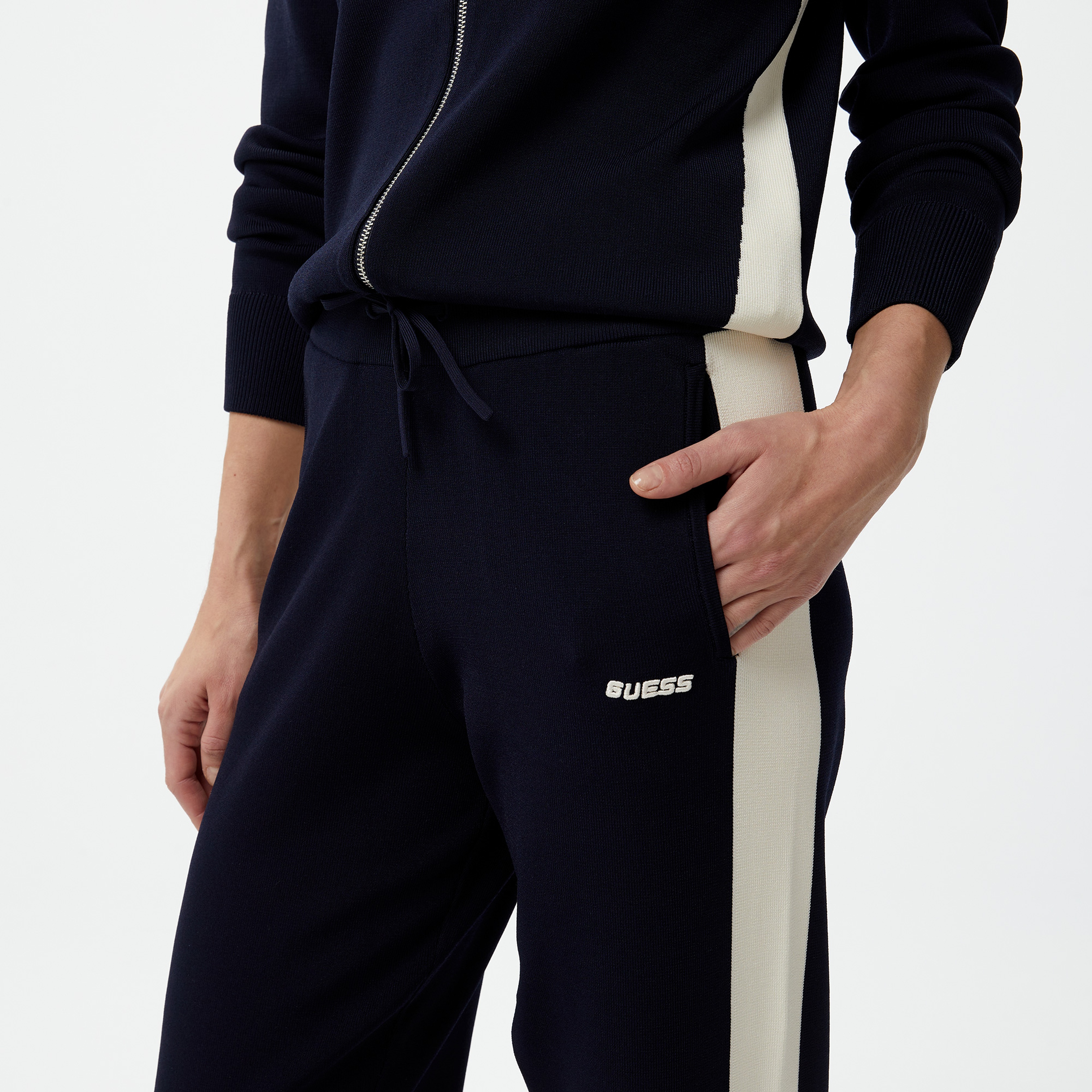 Guess Michela Stretch Tech Visce Kadın Lacivert Eşofman Altı