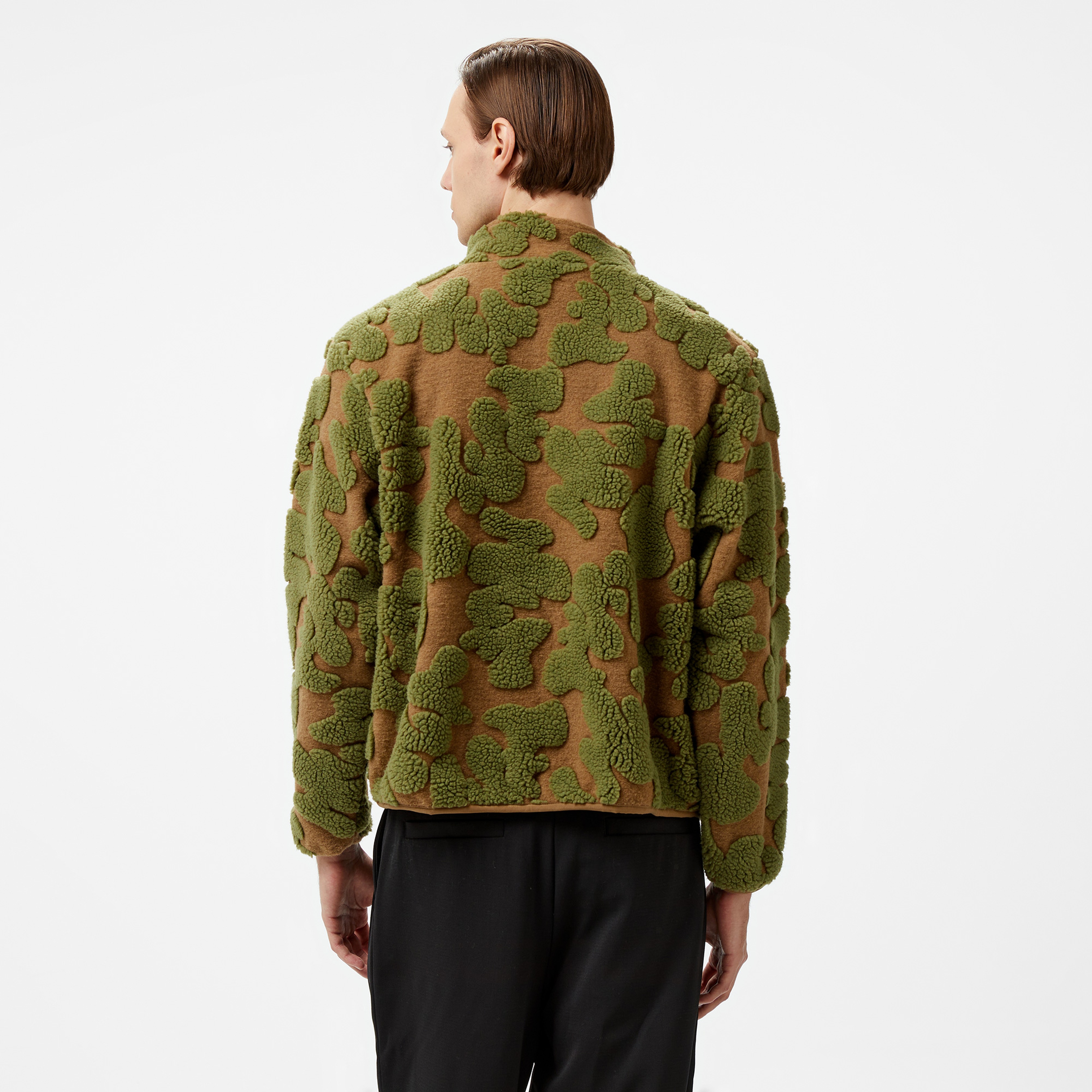 HUF Abstract High Pile Jacquard Erkek Gri Ceket
