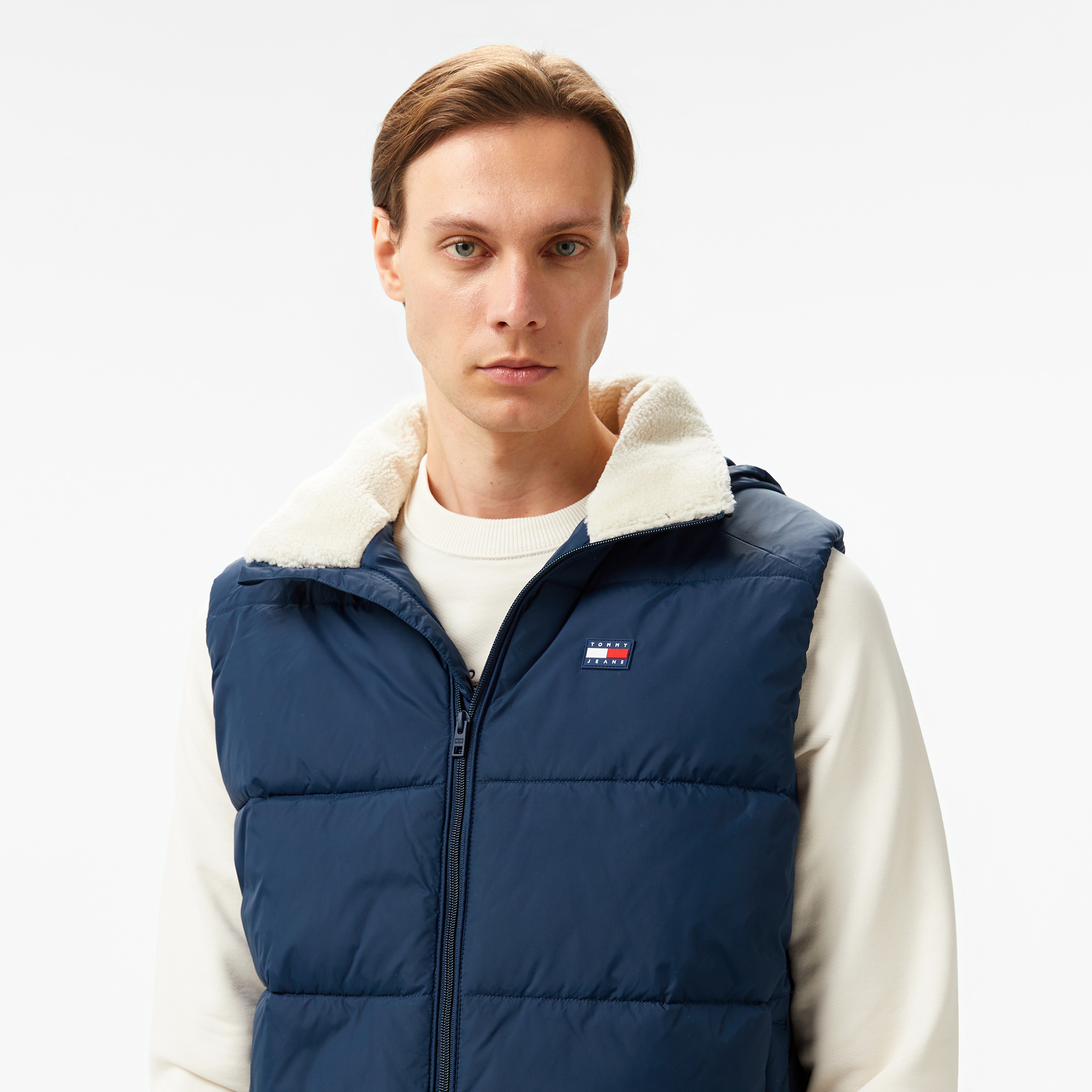 Tommy Hilfiger Jeans Vail Puffer Erkek Lacivert Yelek