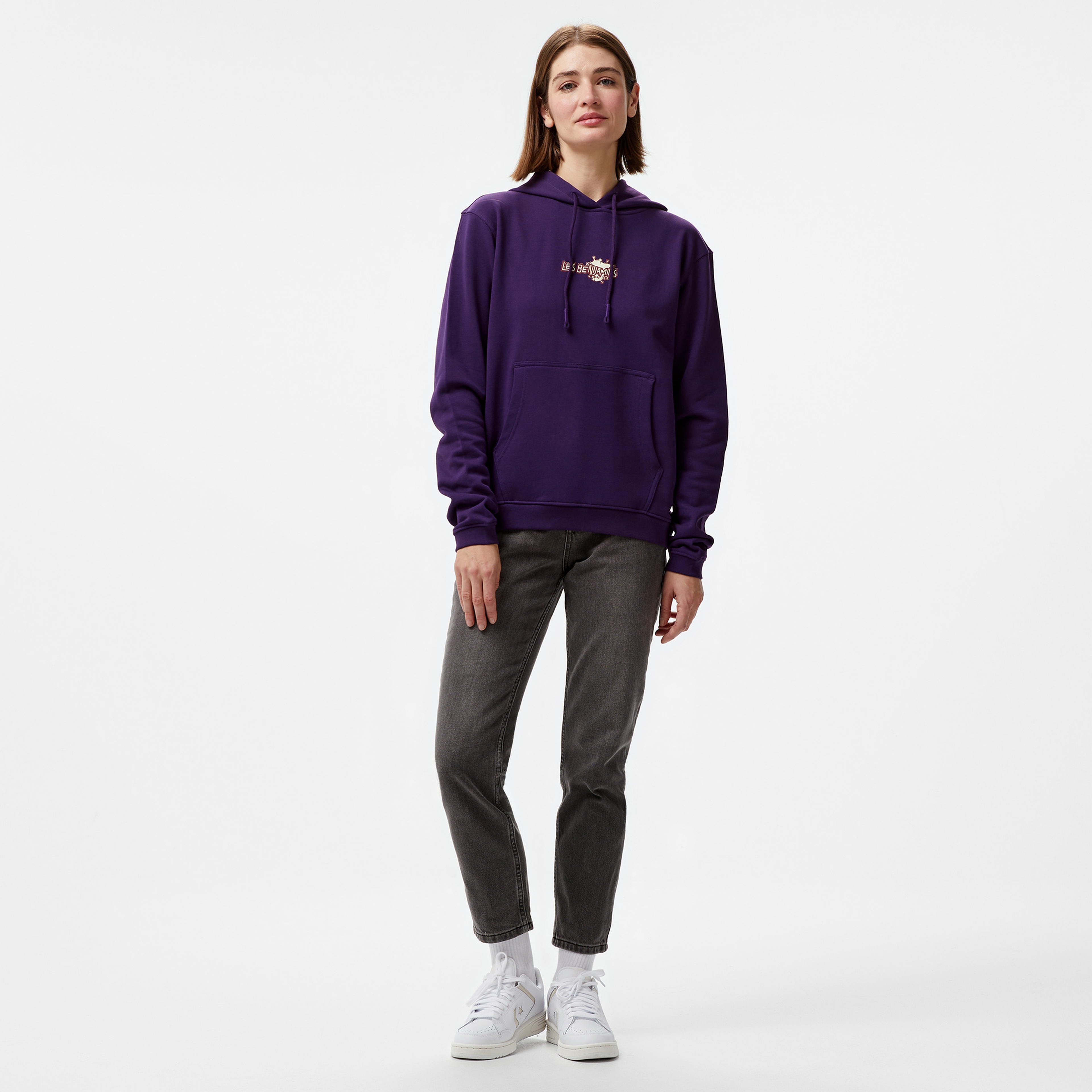 Les Benjamins 004 Kadın Mor Sweatshirt