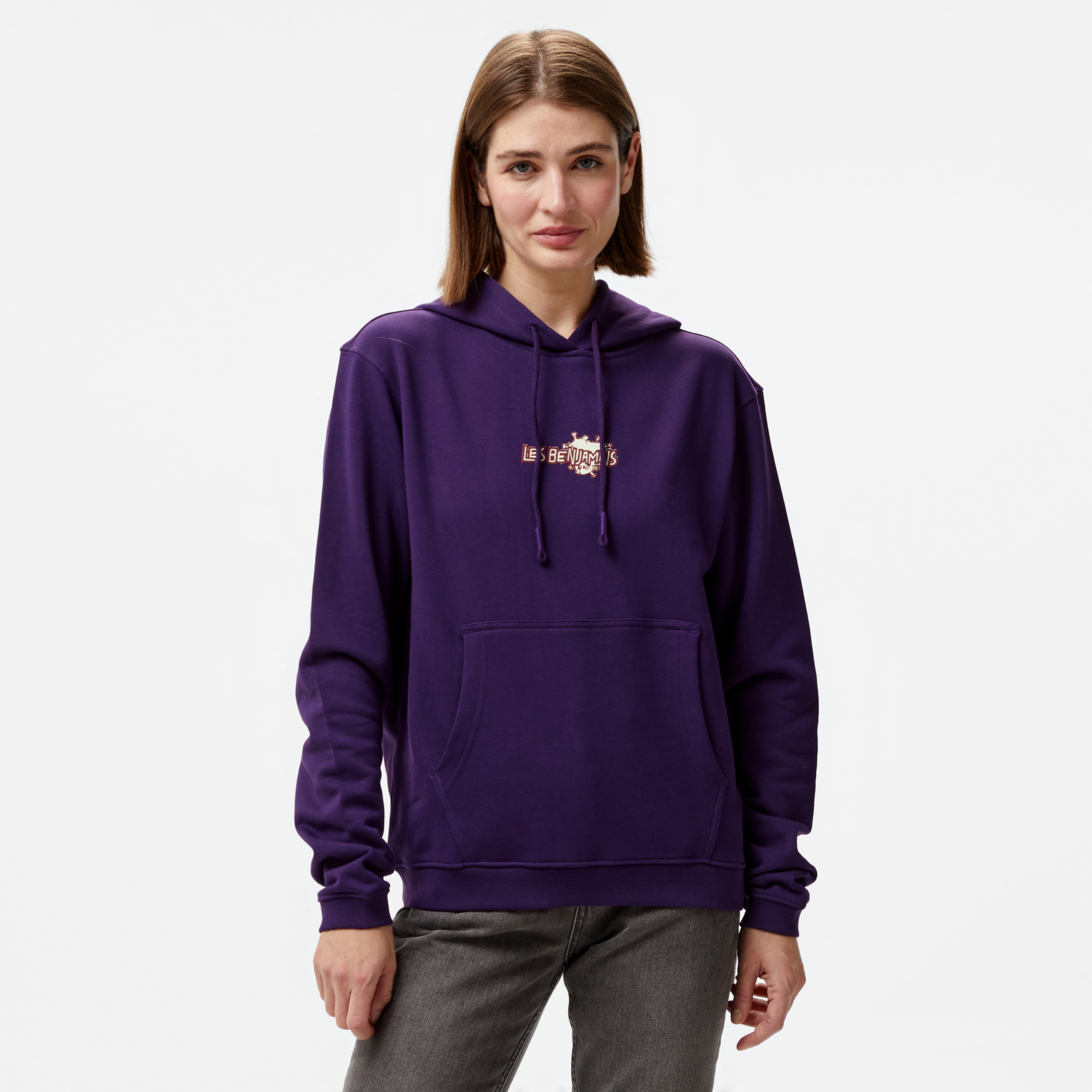 Les Benjamins 004 Kadın Mor Sweatshirt