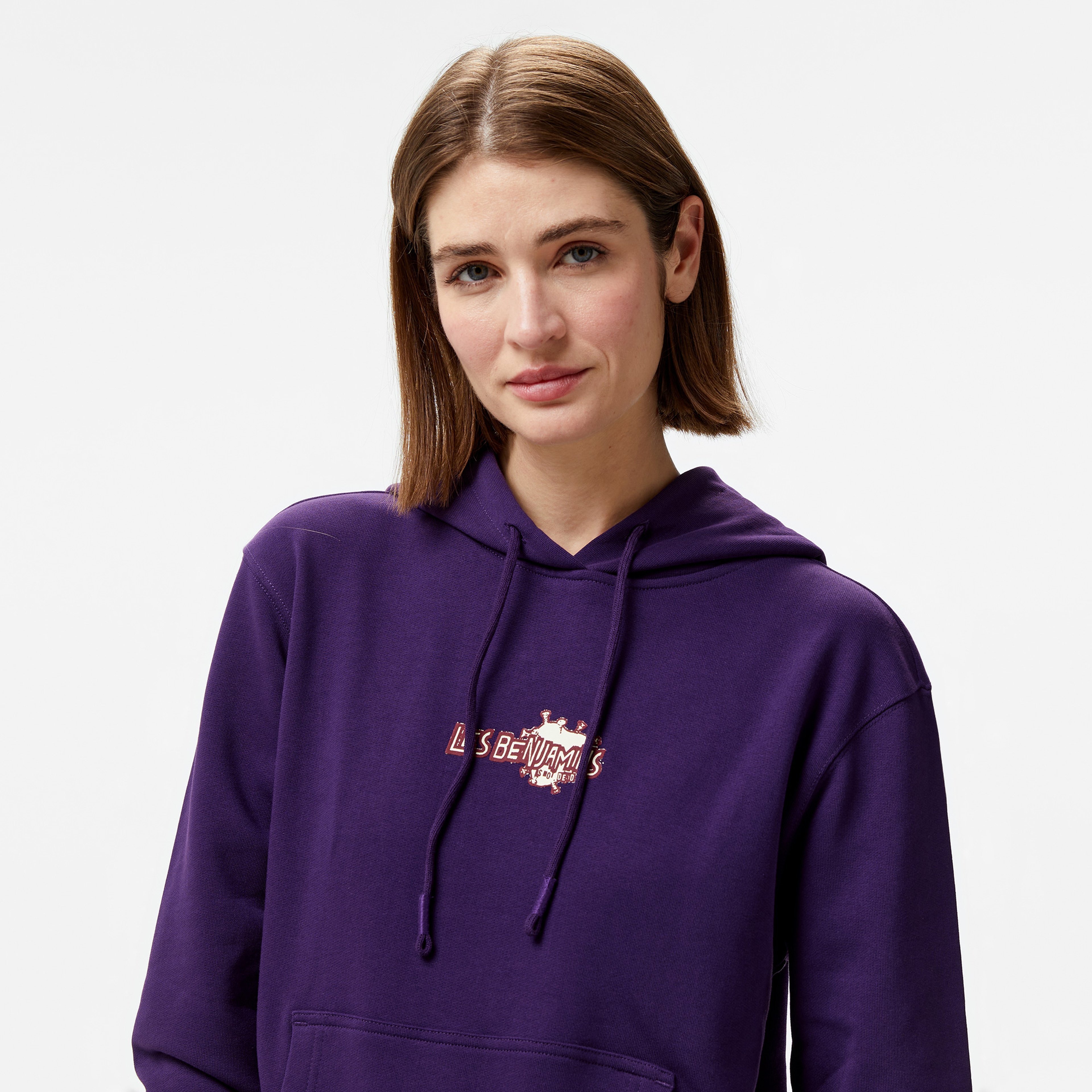 Les Benjamins 004 Kadın Mor Sweatshirt