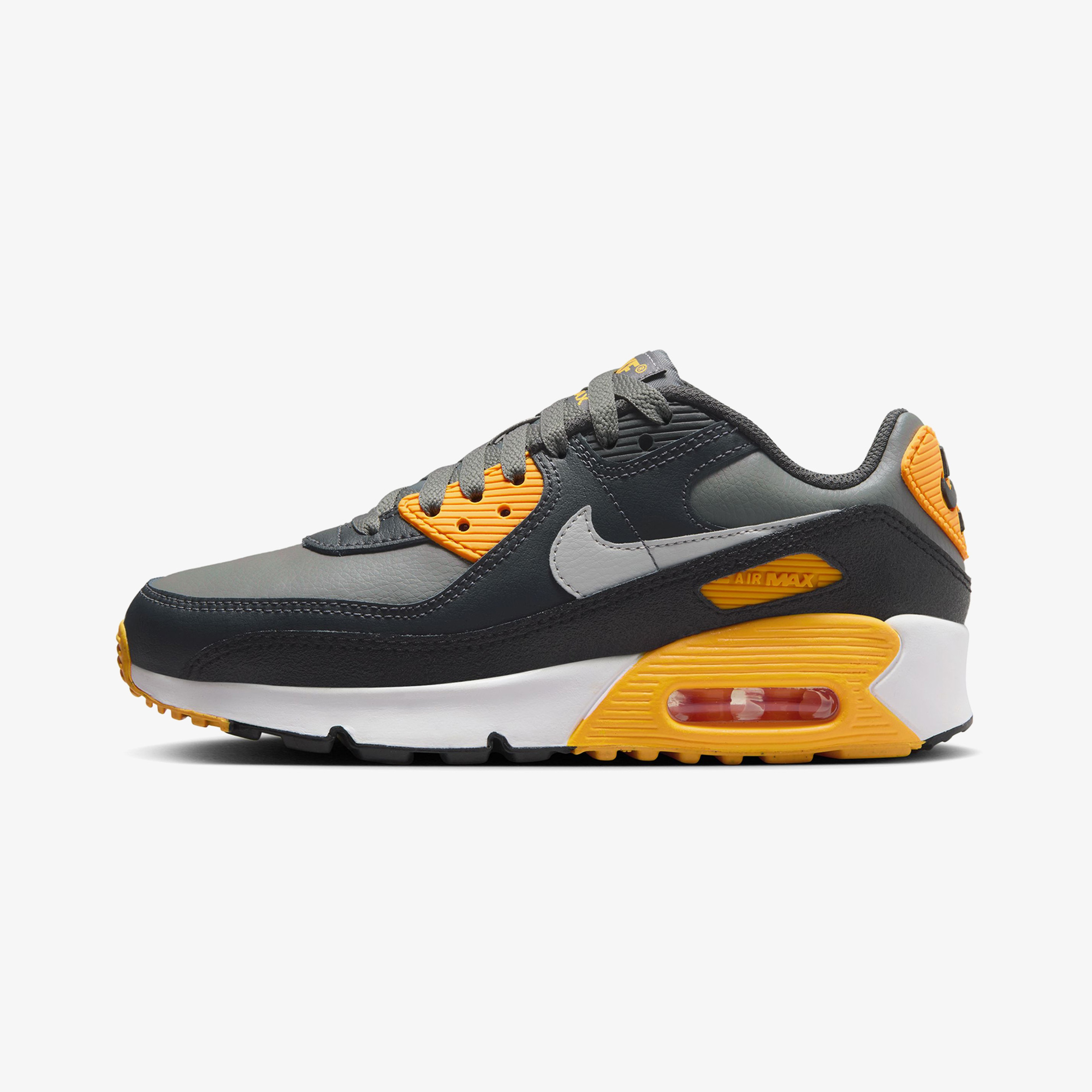 Nike Air Max 90 Genç Gri Spor Ayakkabı