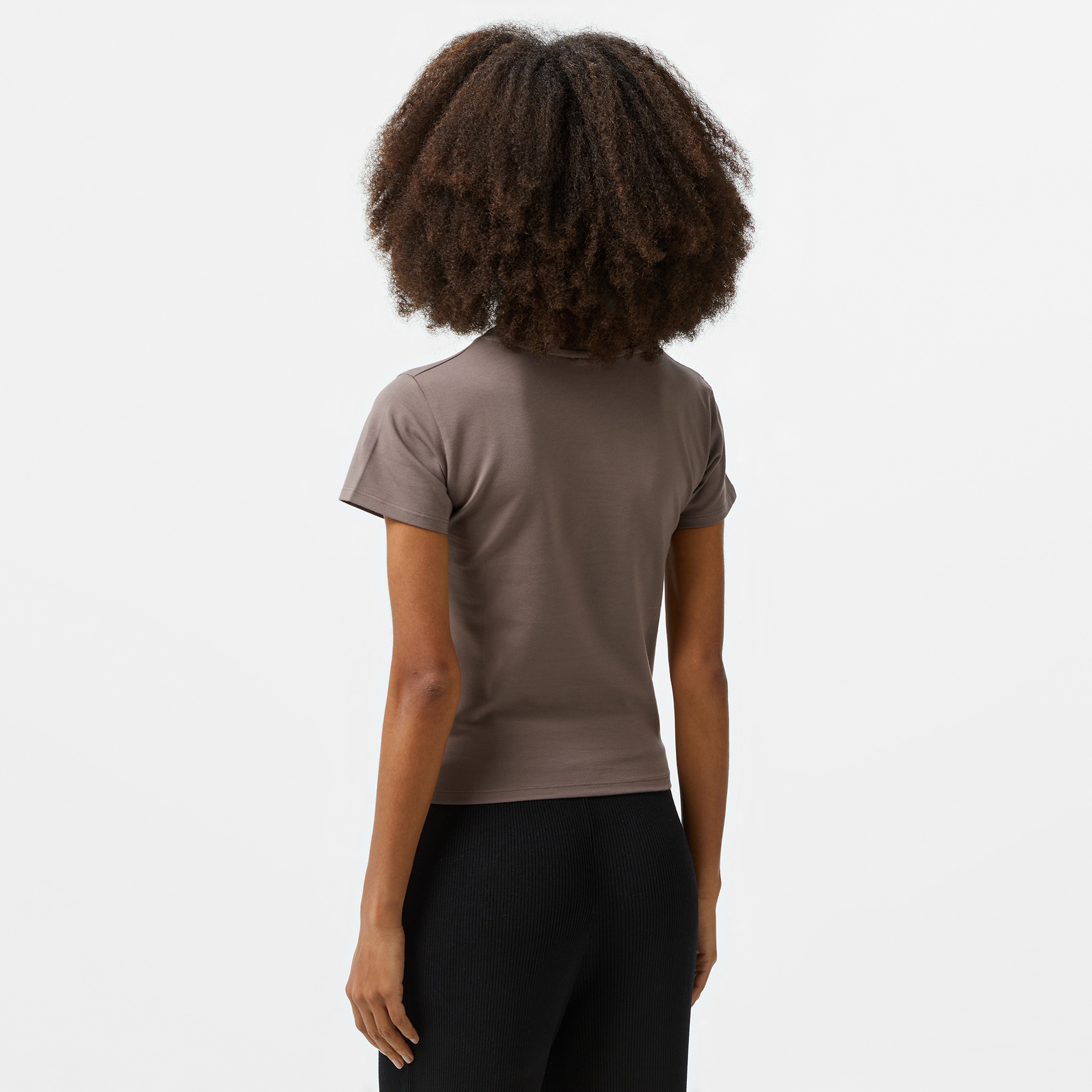 Karl Kani Small Signature Kadın Bej T-Shirt