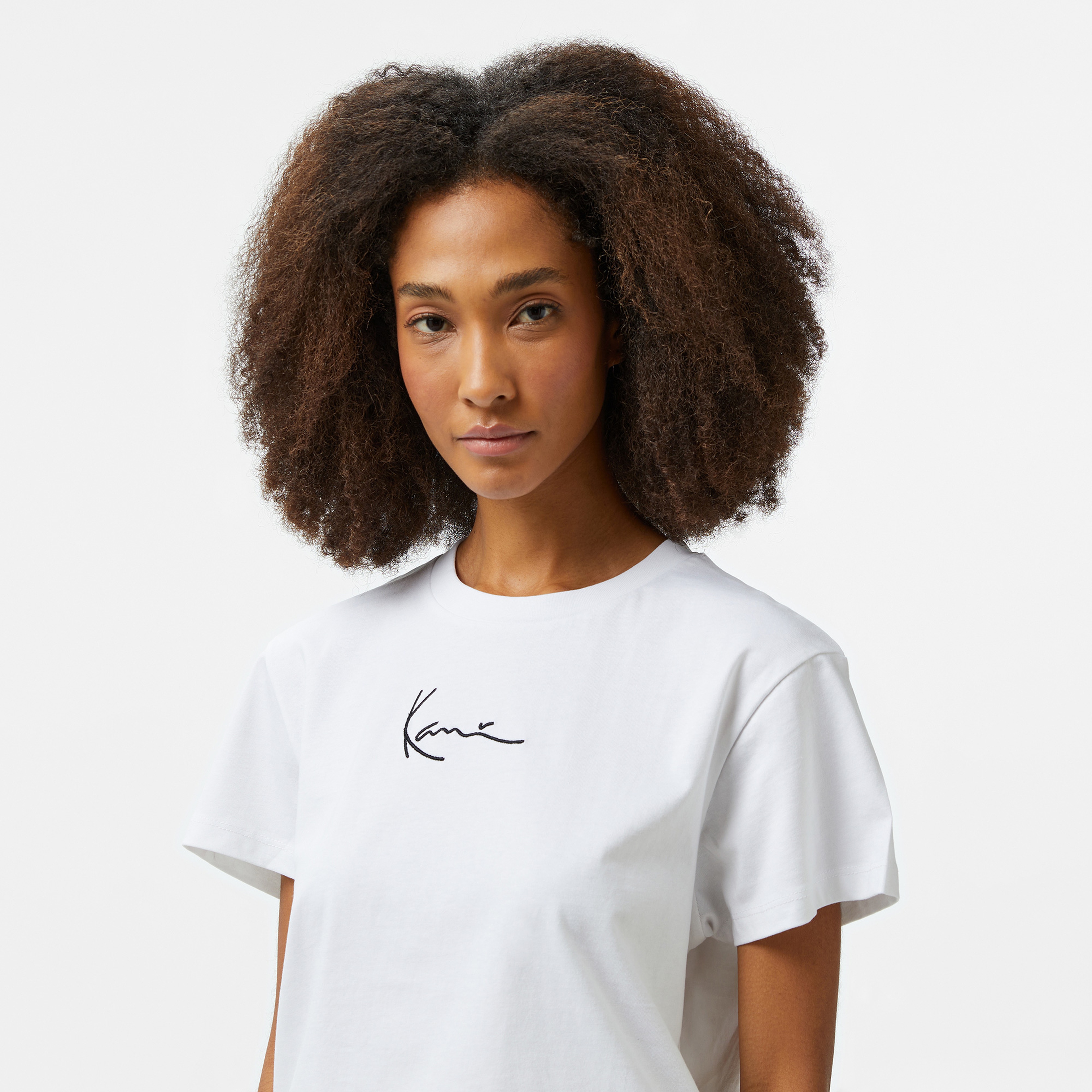 Karl Kani Small Signature Essential Os Kadın Beyaz T-Shirt
