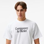 Market Smiley C.A.M. Erkek Beyaz T-Shirt