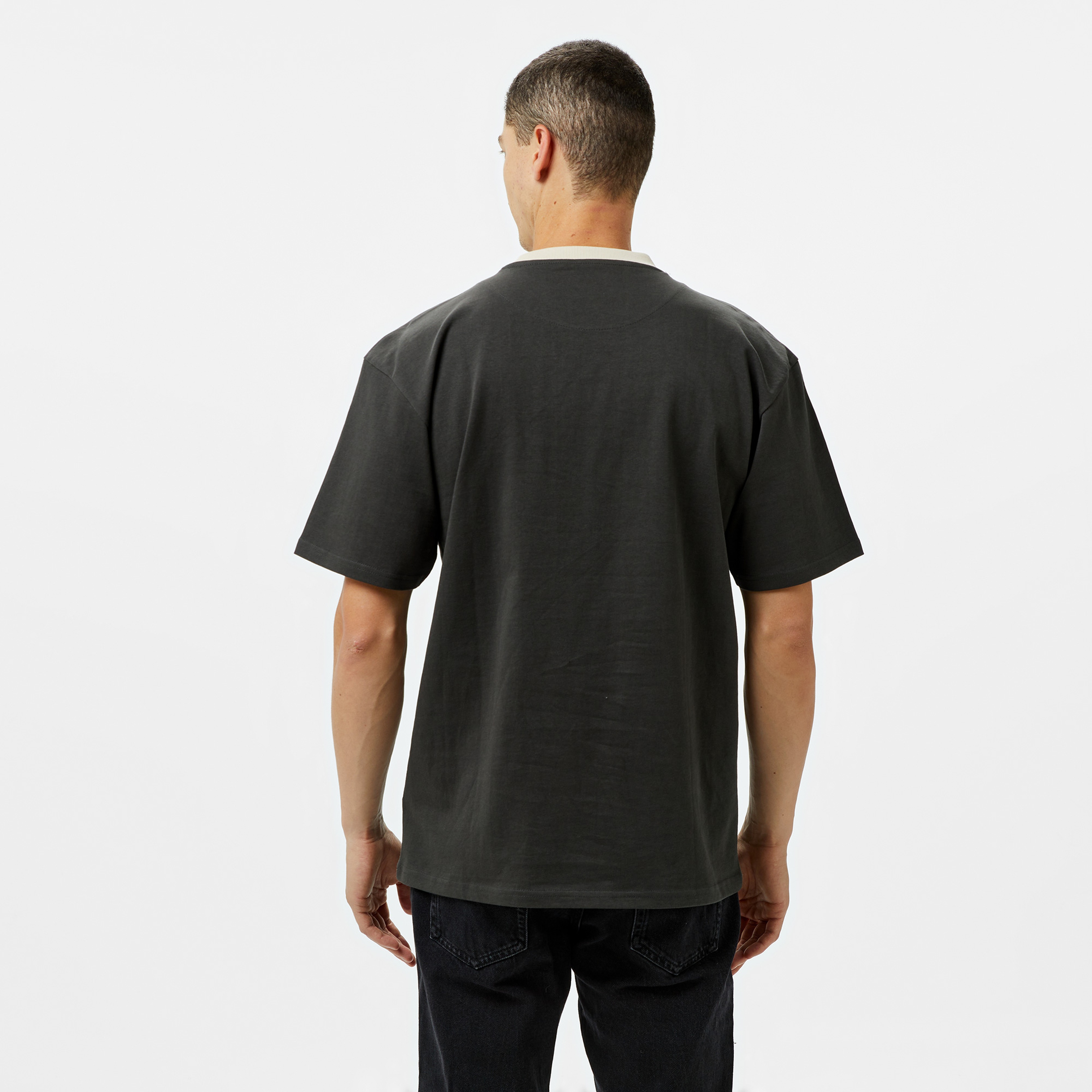 Karl Kani Og Eagle Print Erkek Gri T-Shirt