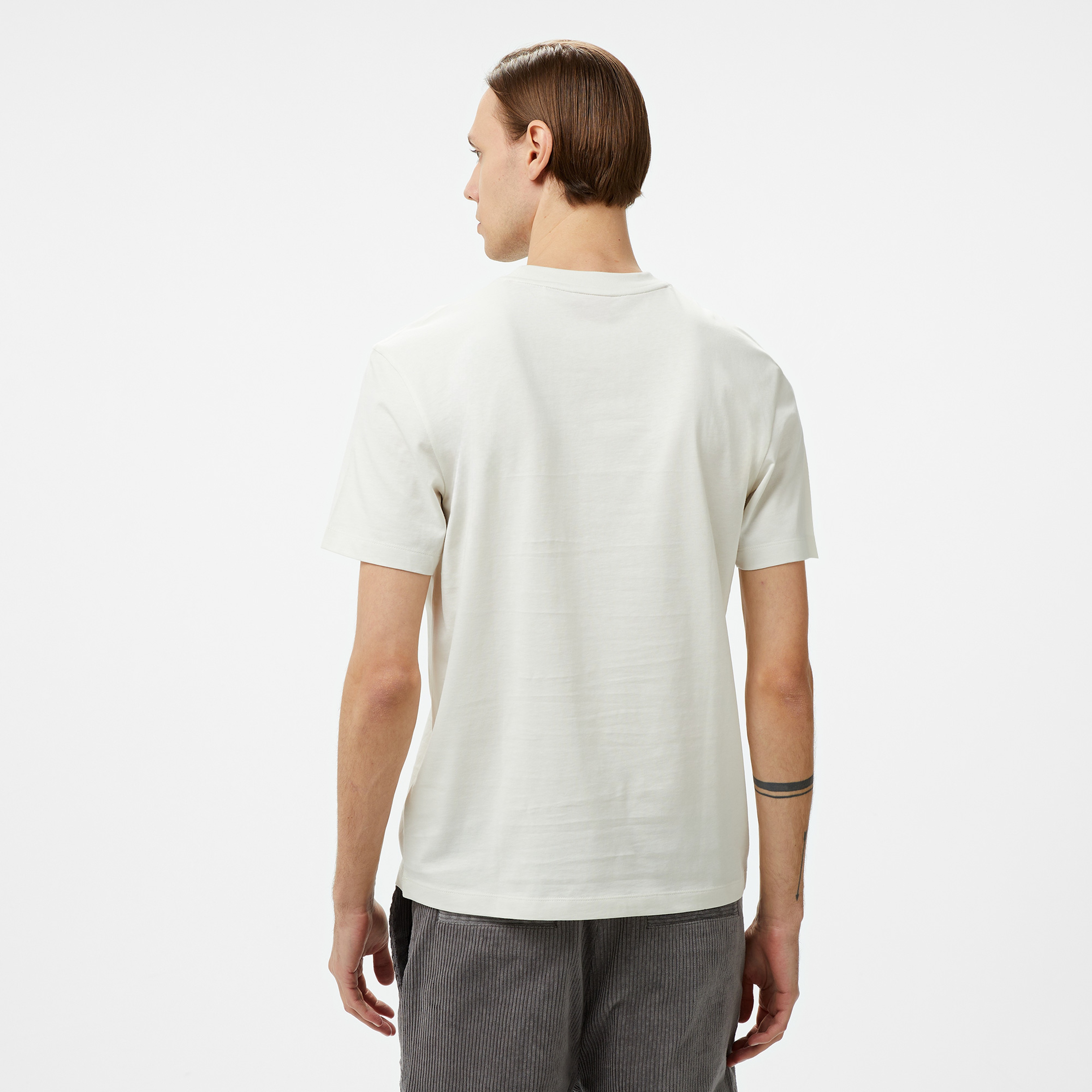 Hugo Dlongny Erkek Beyaz T-Shirt