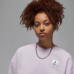 Jordan Flight Fleece Kadın Mor Sweatshirt