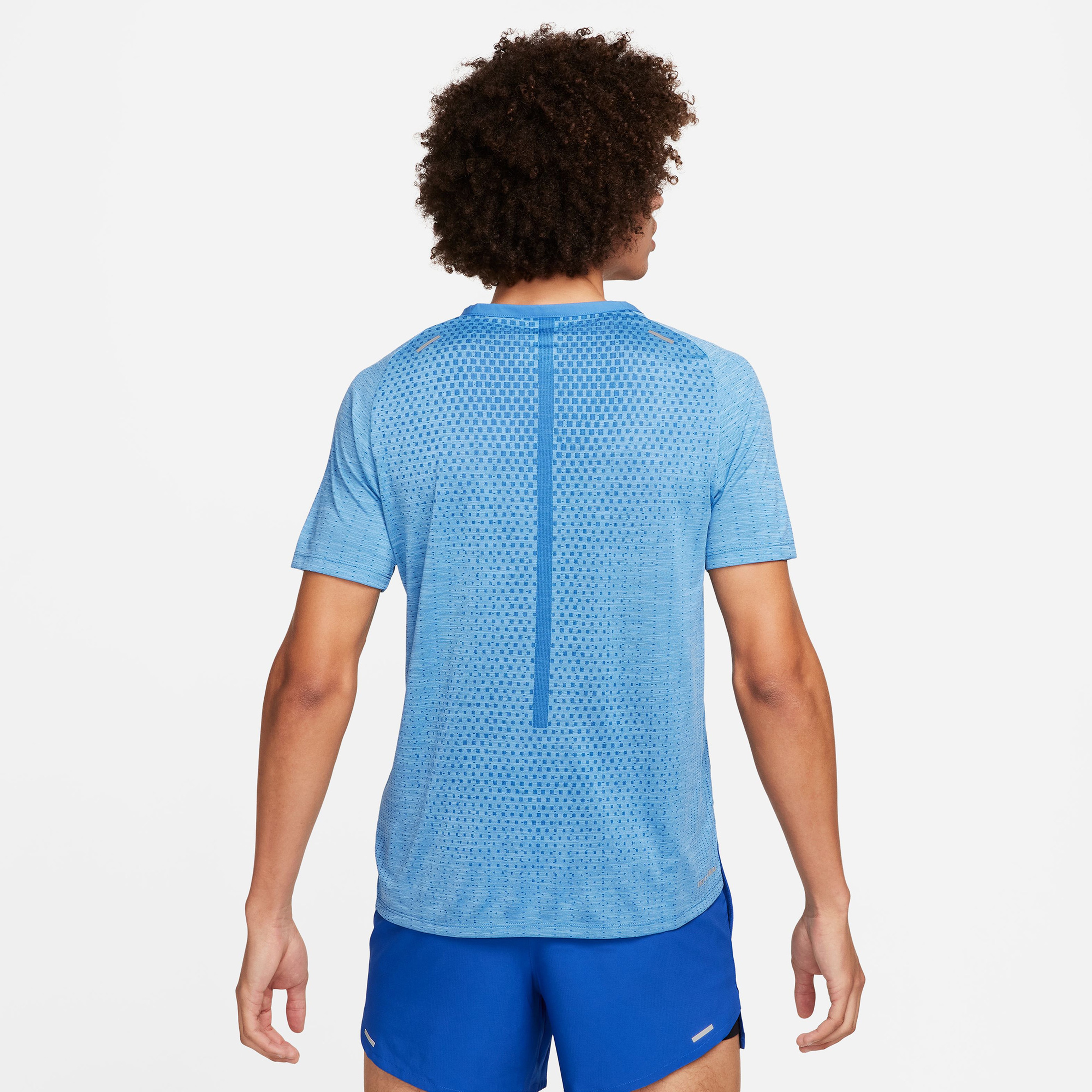 Nike Dri-Fit TechKnit Ultra Erkek Mavi T-Shirt