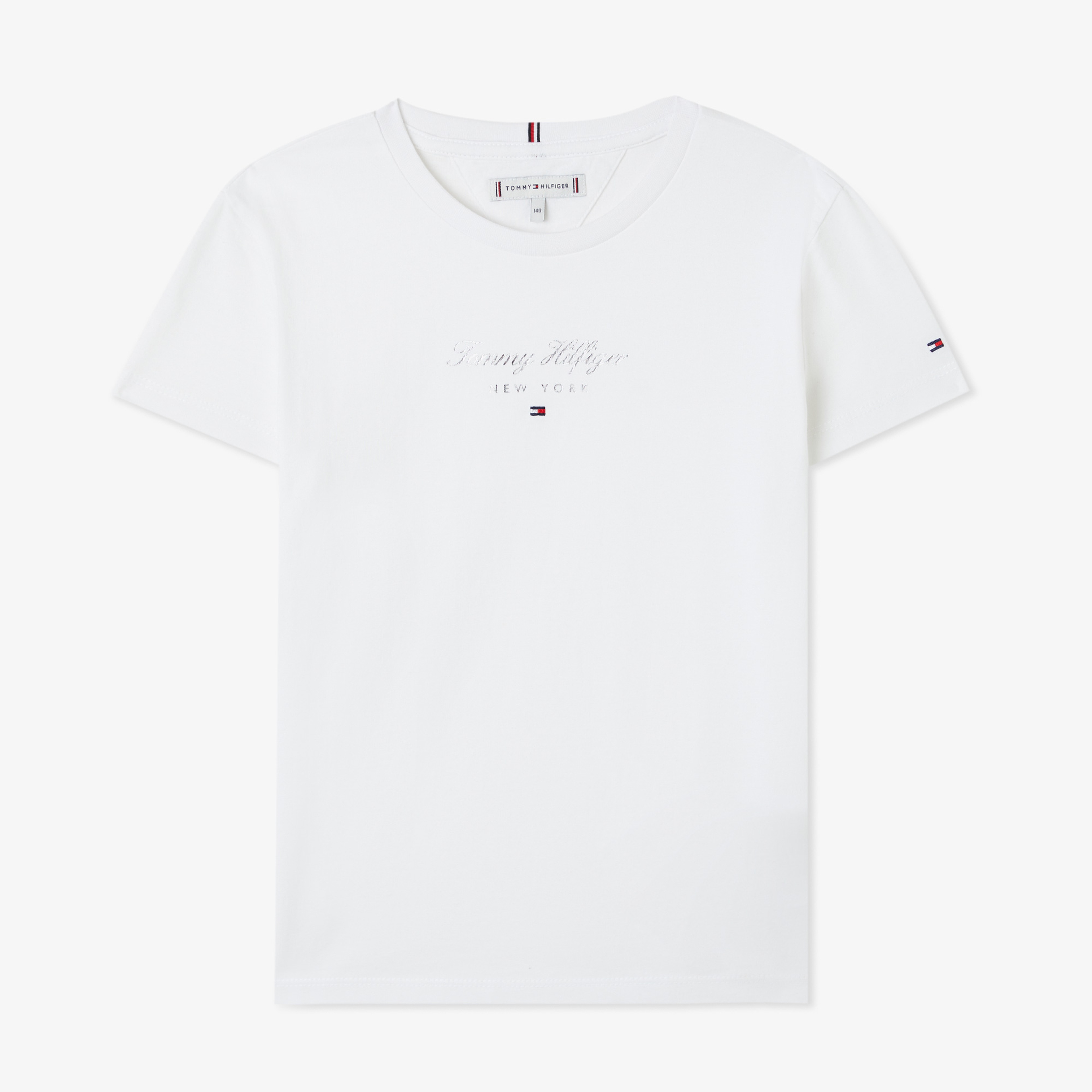 Tommy Hilfiger Nyc Foil Çocuk Beyaz T-Shirt