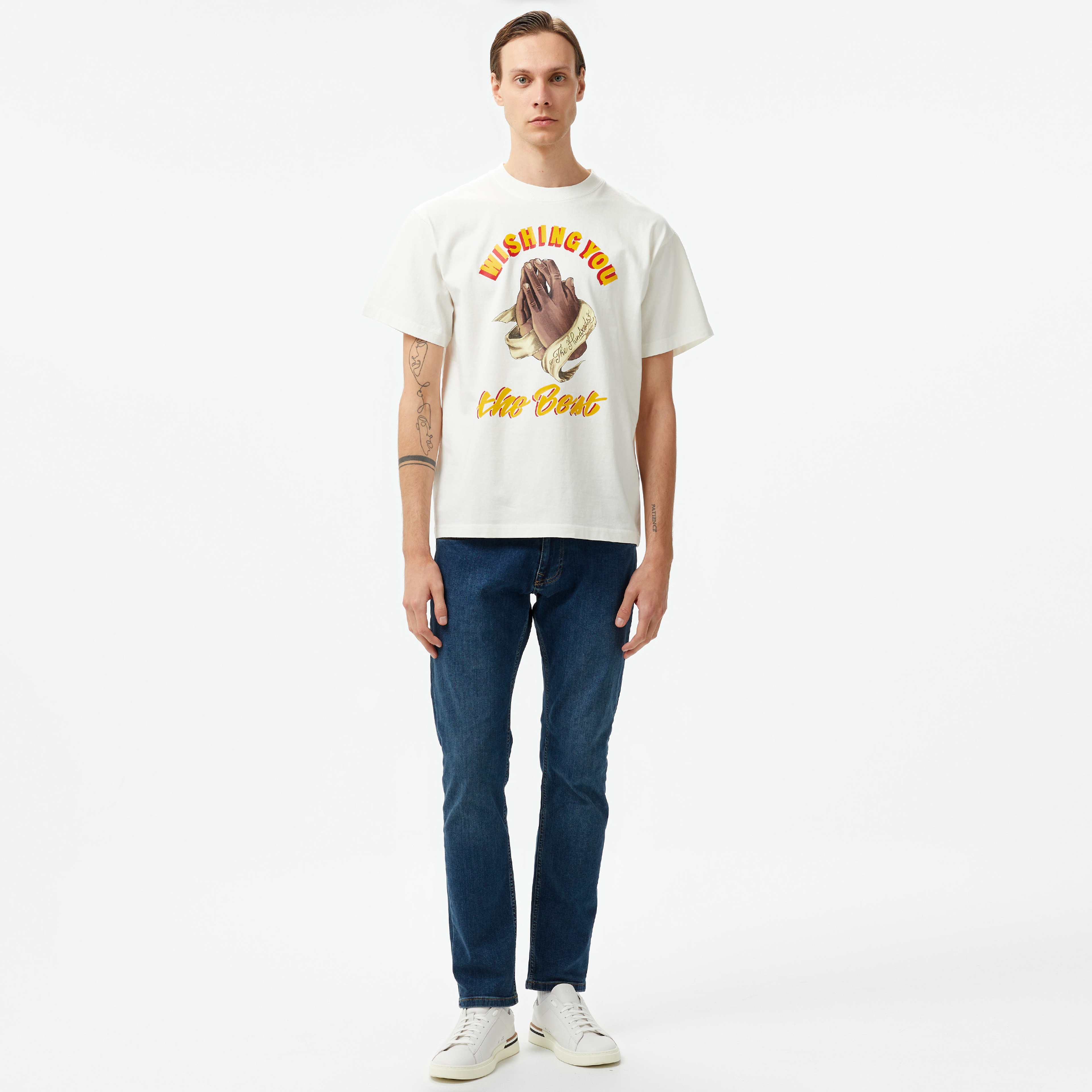 The Hundreds Best Wishes Erkek Beyaz T-Shirt