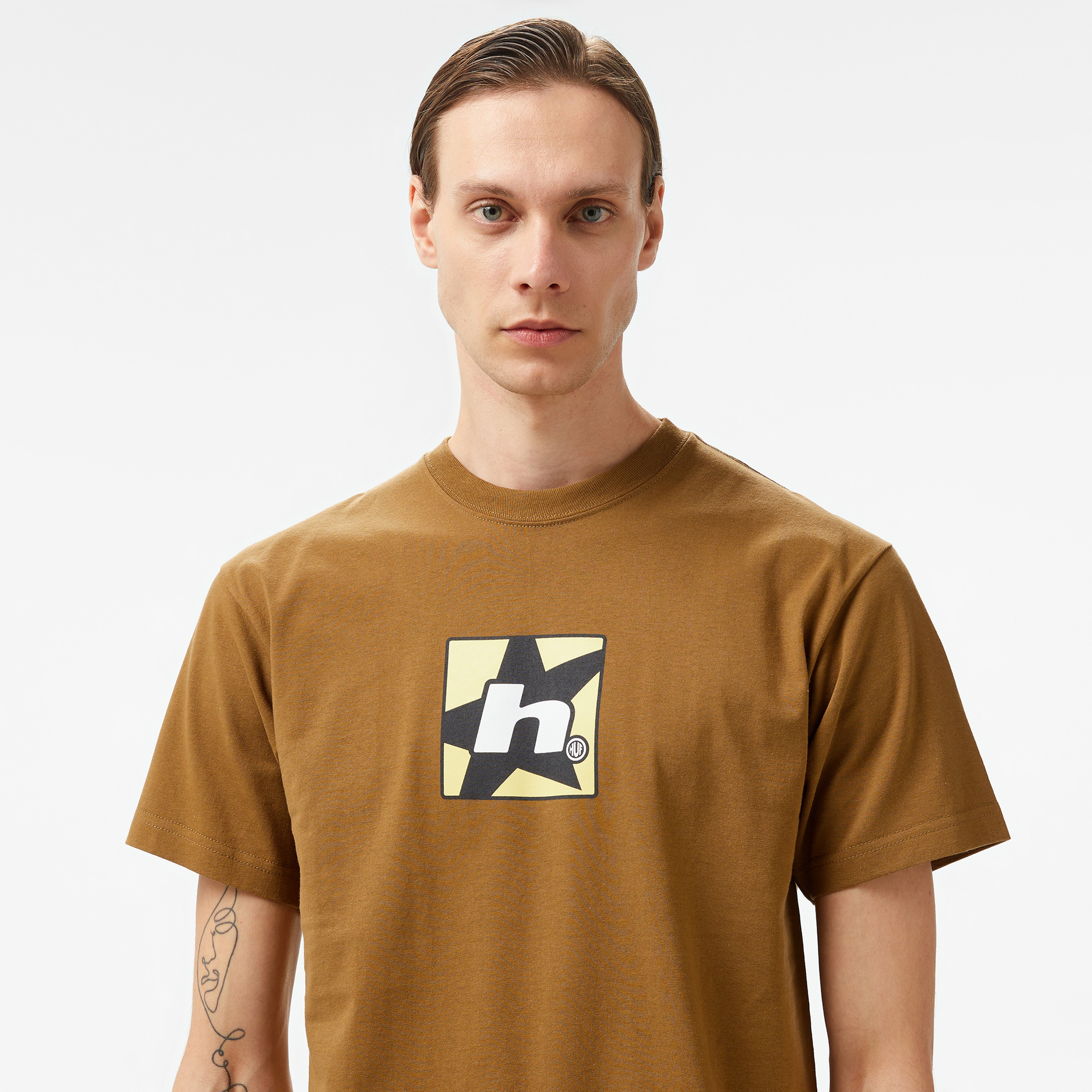 HUF Star Erkek Gri T-Shirt