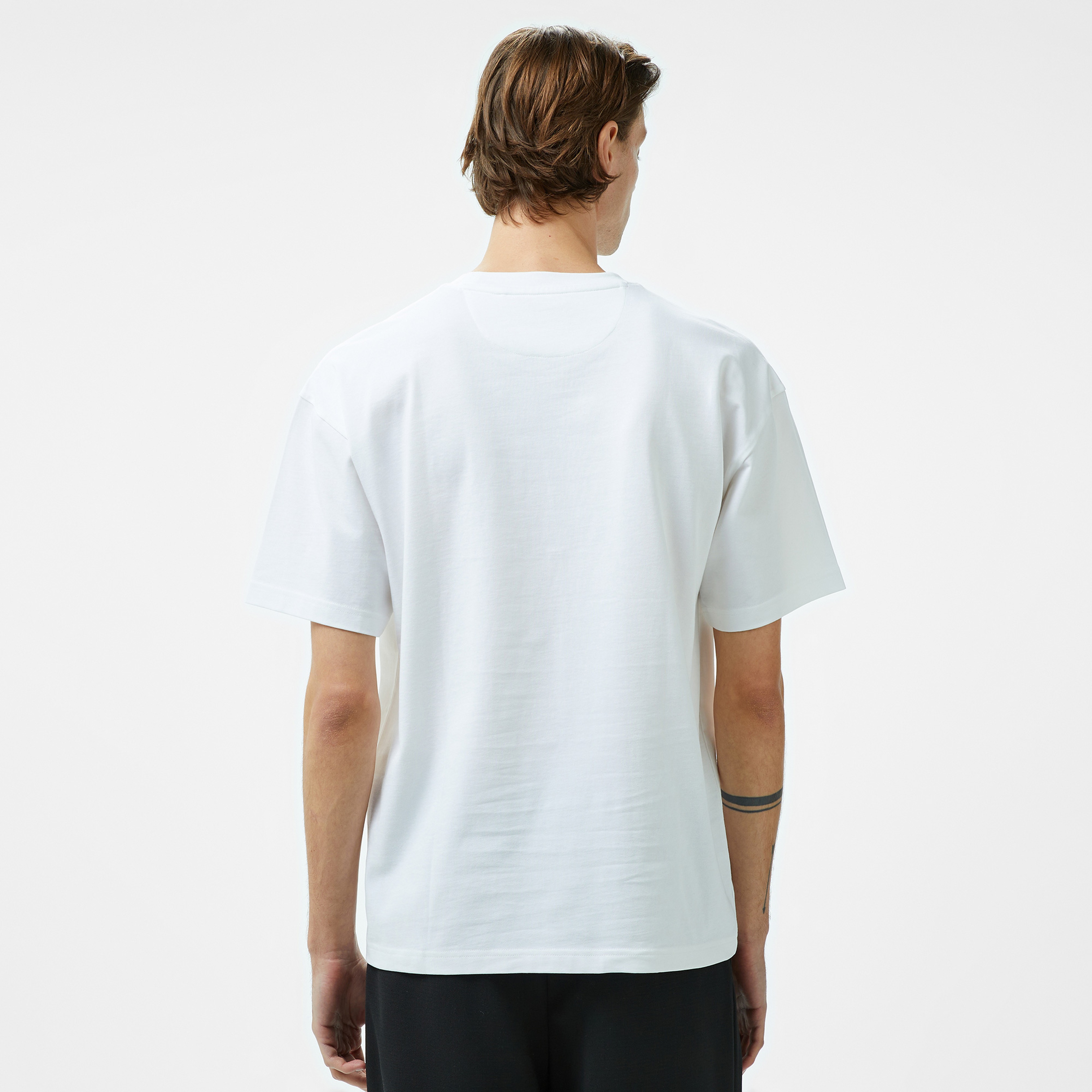 Hugo Asil_Lb Erkek Beyaz T-Shirt