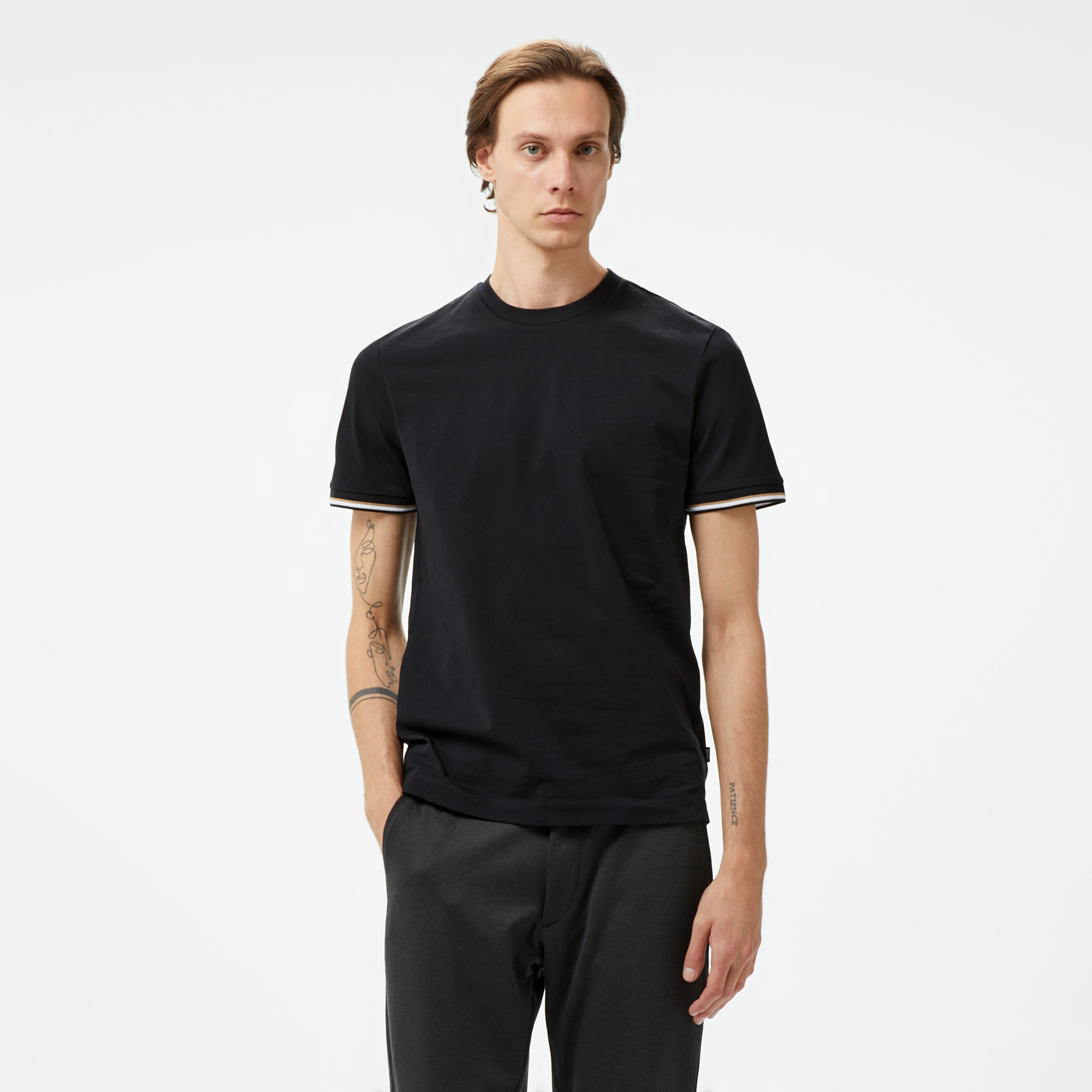 Boss Thompson 04 Erkek Siyah T-Shirt