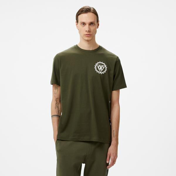 Champion Erkek Haki T-Shirt