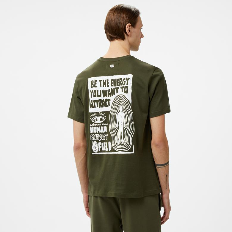 Champion Erkek Haki T-Shirt