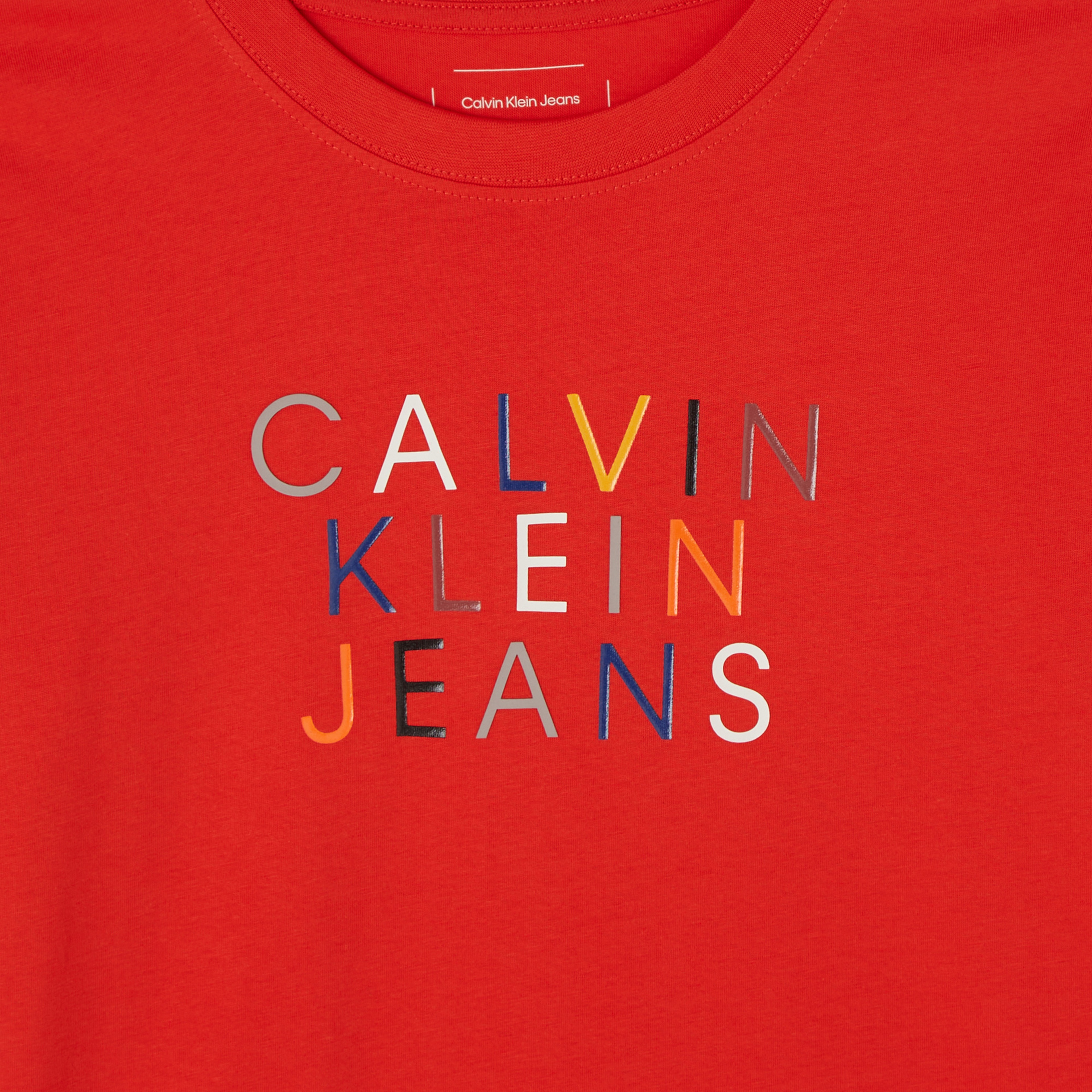 Calvin Klein Jeans Logo Graphic Çocuk Kırmızı T-Shirt