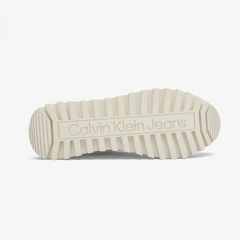 Calvin Klein Jeans Runner Laceup Ml Suede Kadın Bej Spor Ayakkabı