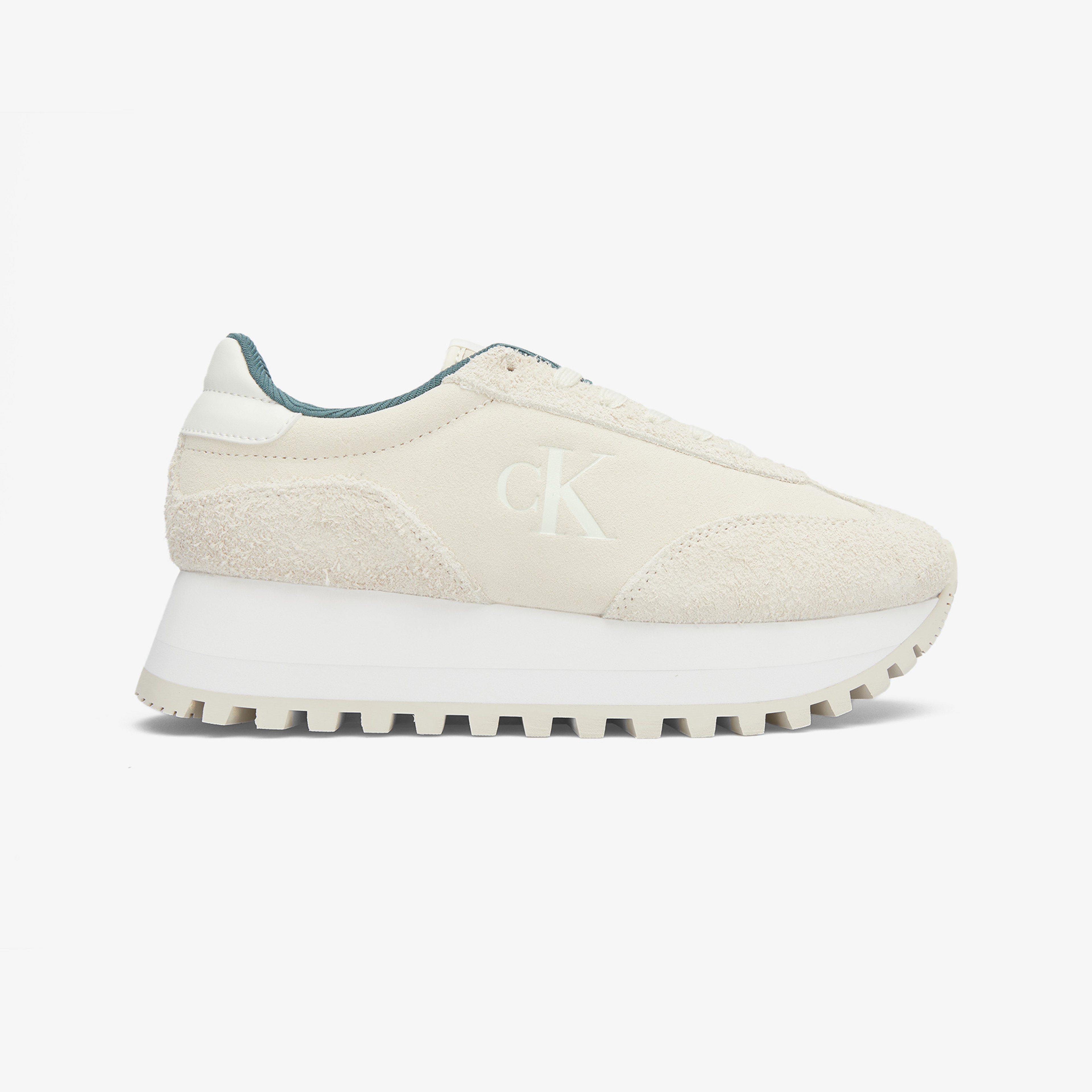 Calvin Klein Jeans Runner Laceup Ml Suede Kadın Bej Spor Ayakkabı