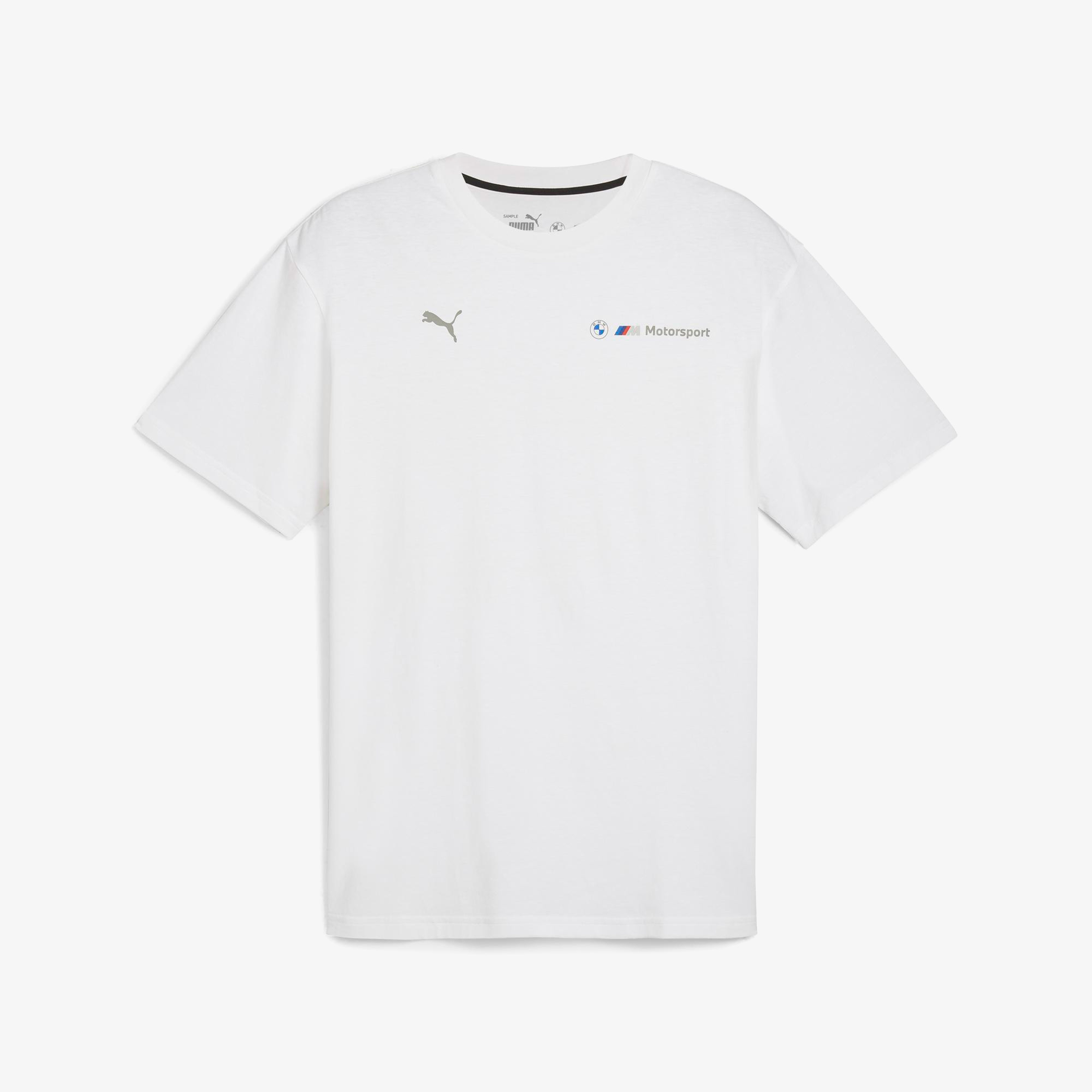 Puma Bmw Mms New Ess Logo Erkek Beyaz T-Shirt