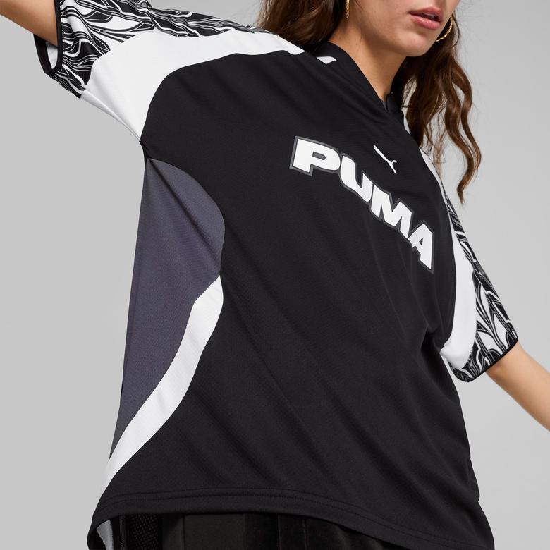 Puma Football Jersey Relaxed Unisex Siyah T-Shirt