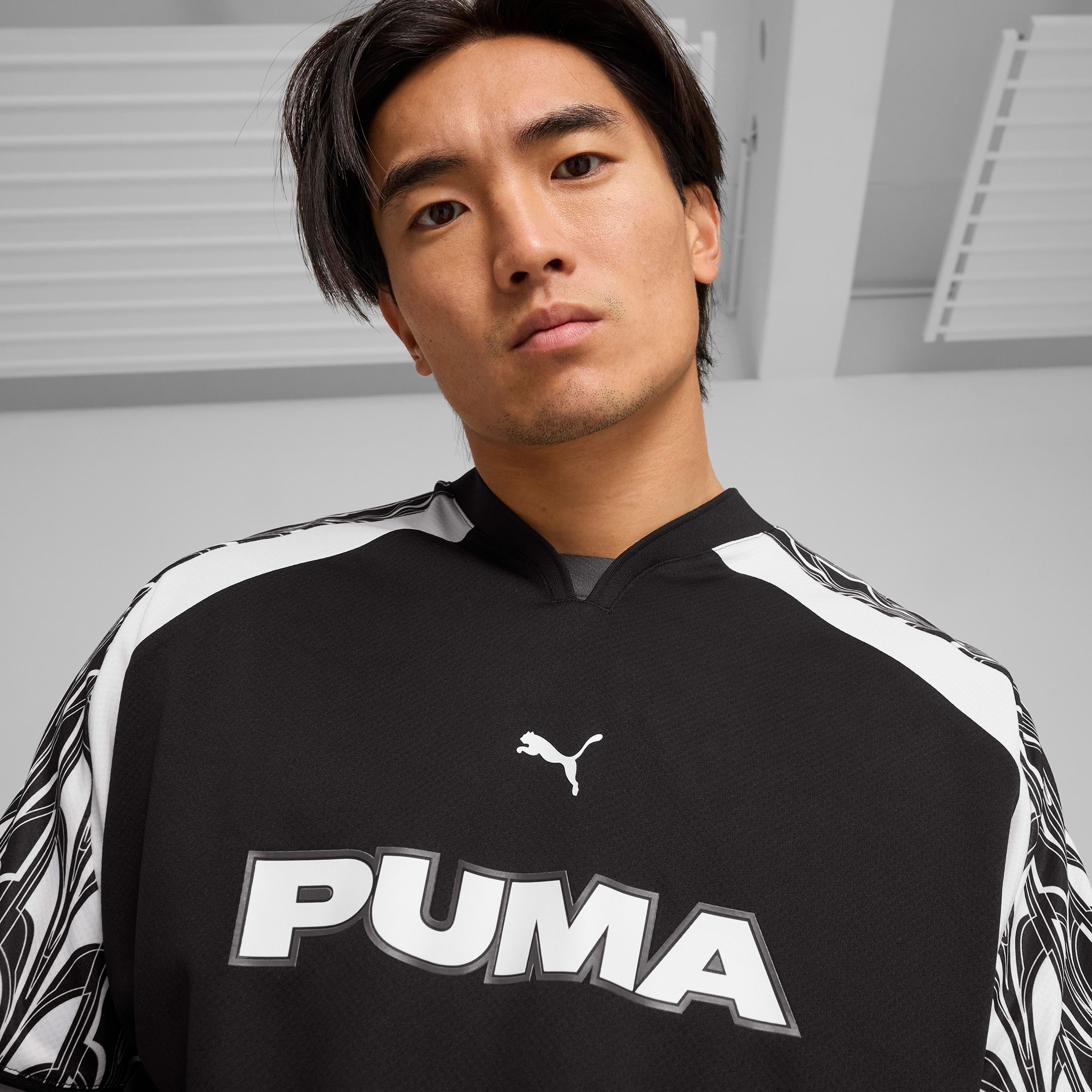Puma Football Jersey Relaxed Unisex Siyah T-Shirt