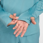 Nike Dri Fit 1/2 Zip Erkek Mavi Koşu Üstü