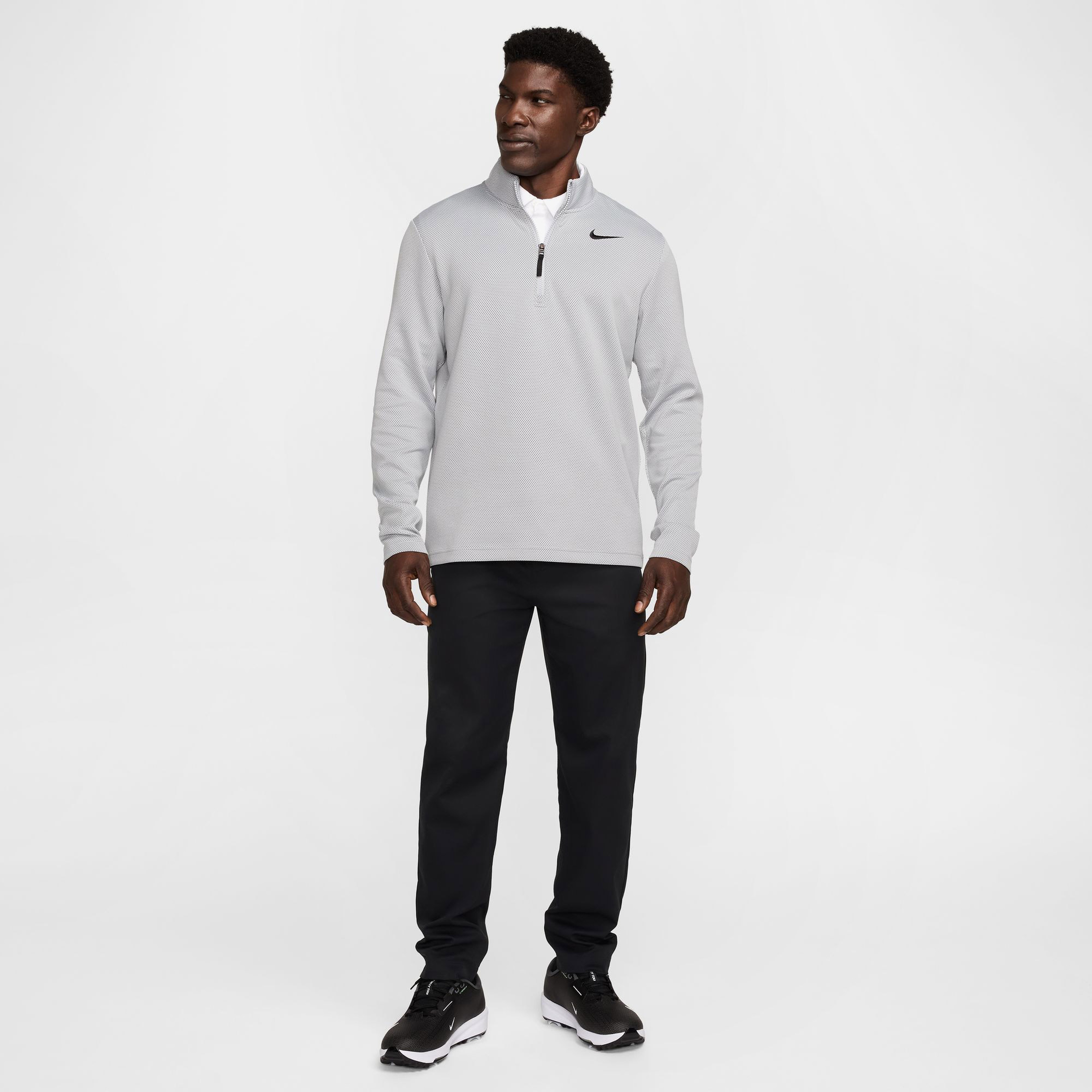 Nike Victory Erkek Gri Golf Sweatshirt