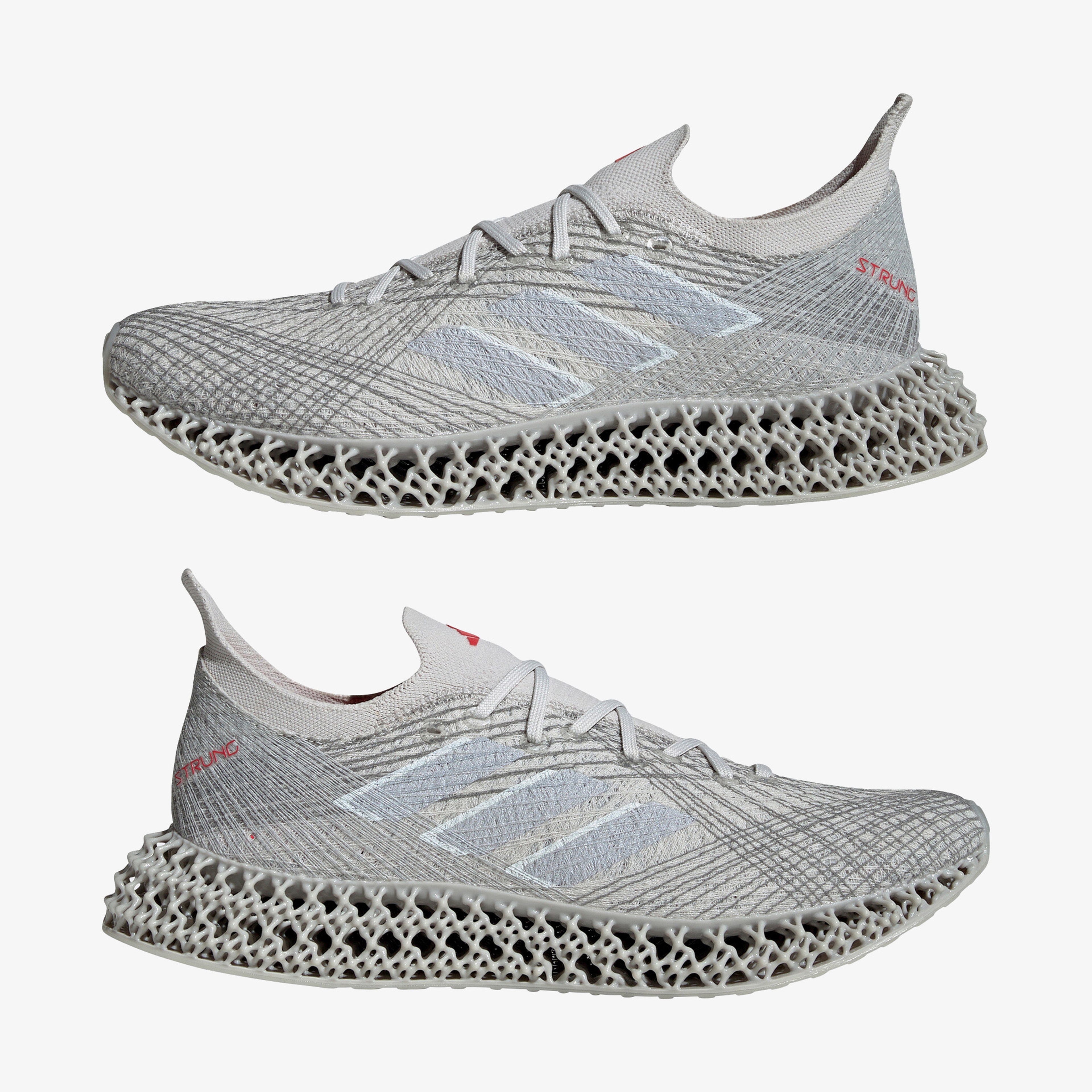 adidas 4Dfwd X Strung Erkek Gri Koşu Ayakkabısı