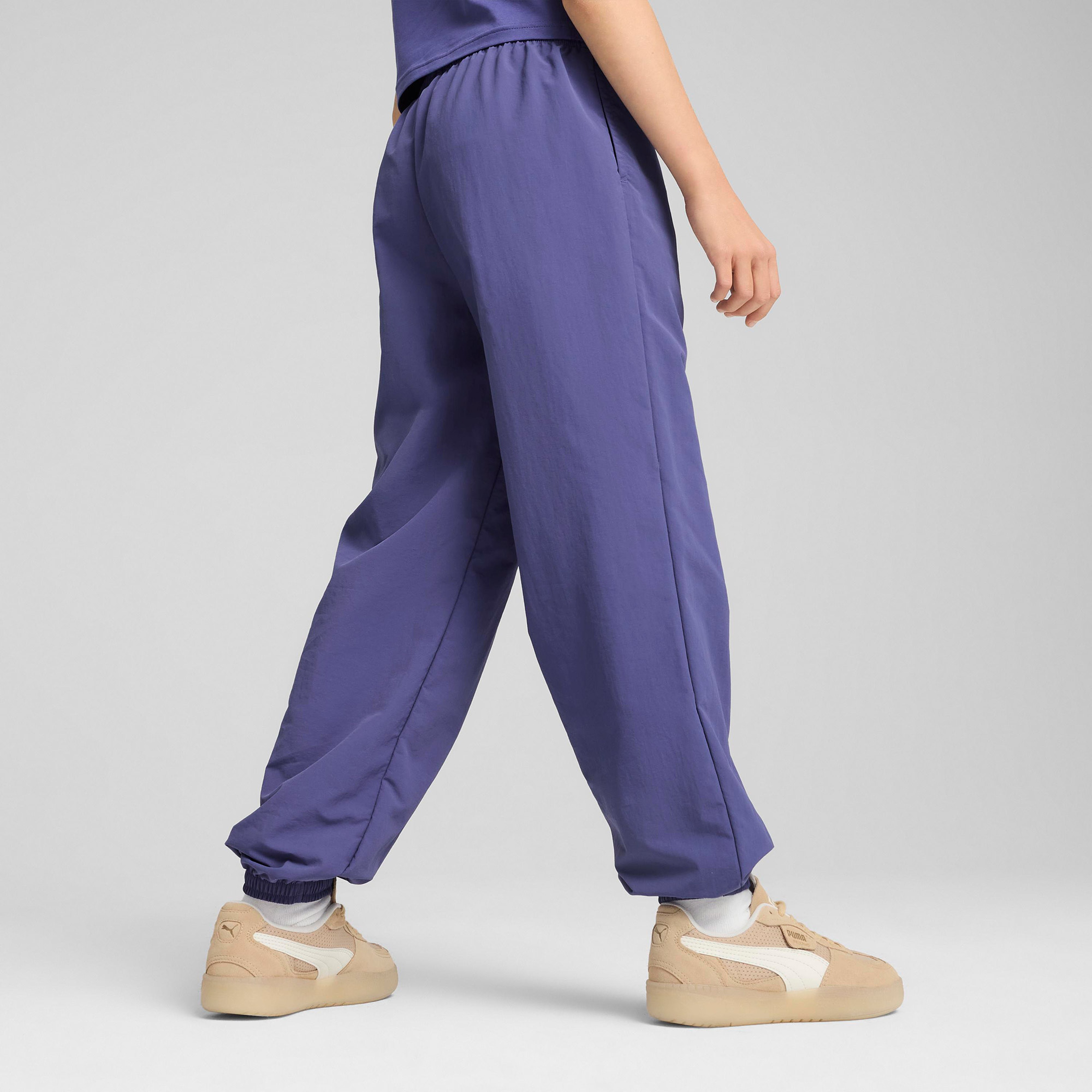 Puma Wardrobe Ess Woven Çocuk Mavi Eşofman Altı