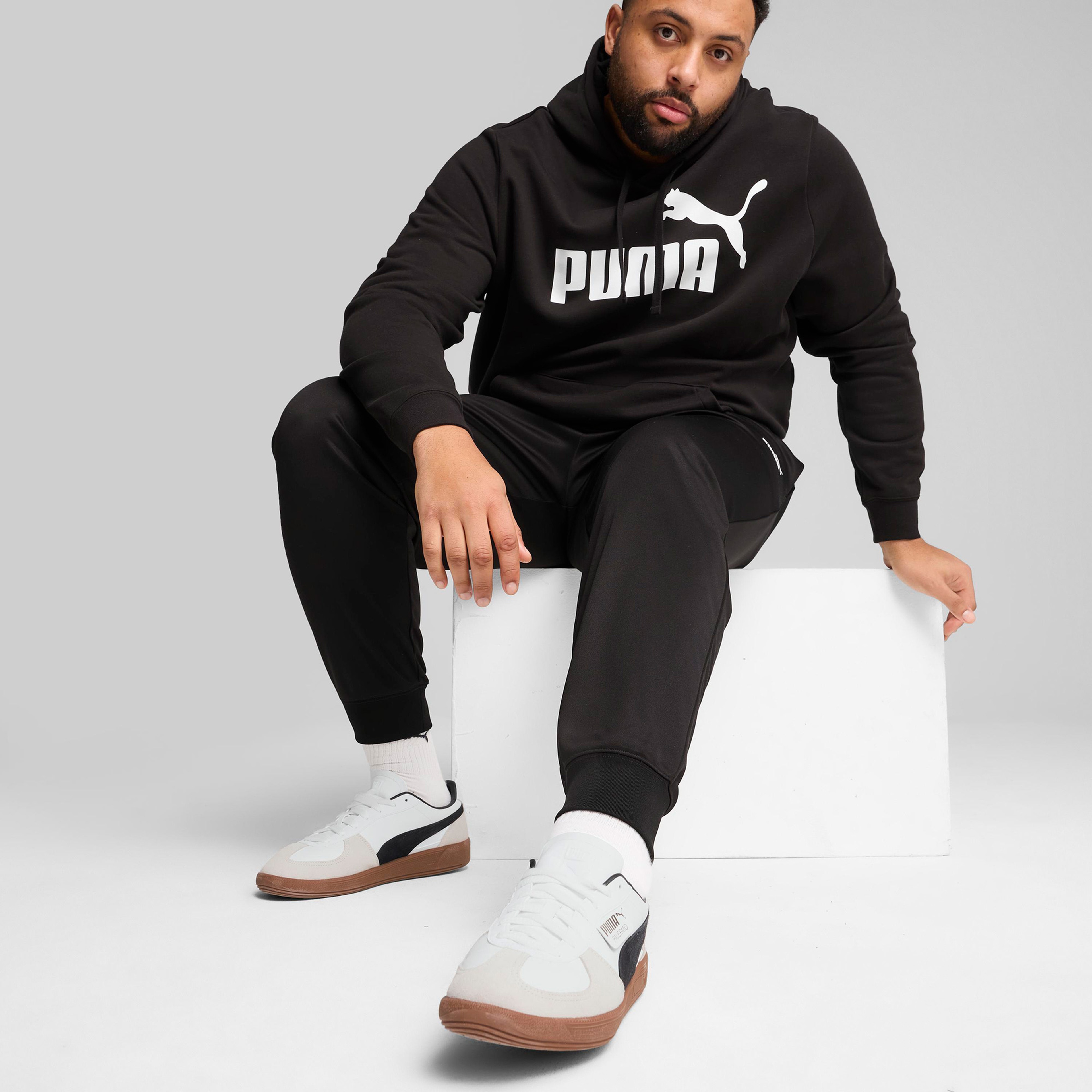 Puma Ess No 1 Logo Poly Erkek Siyah Eşofman Altı