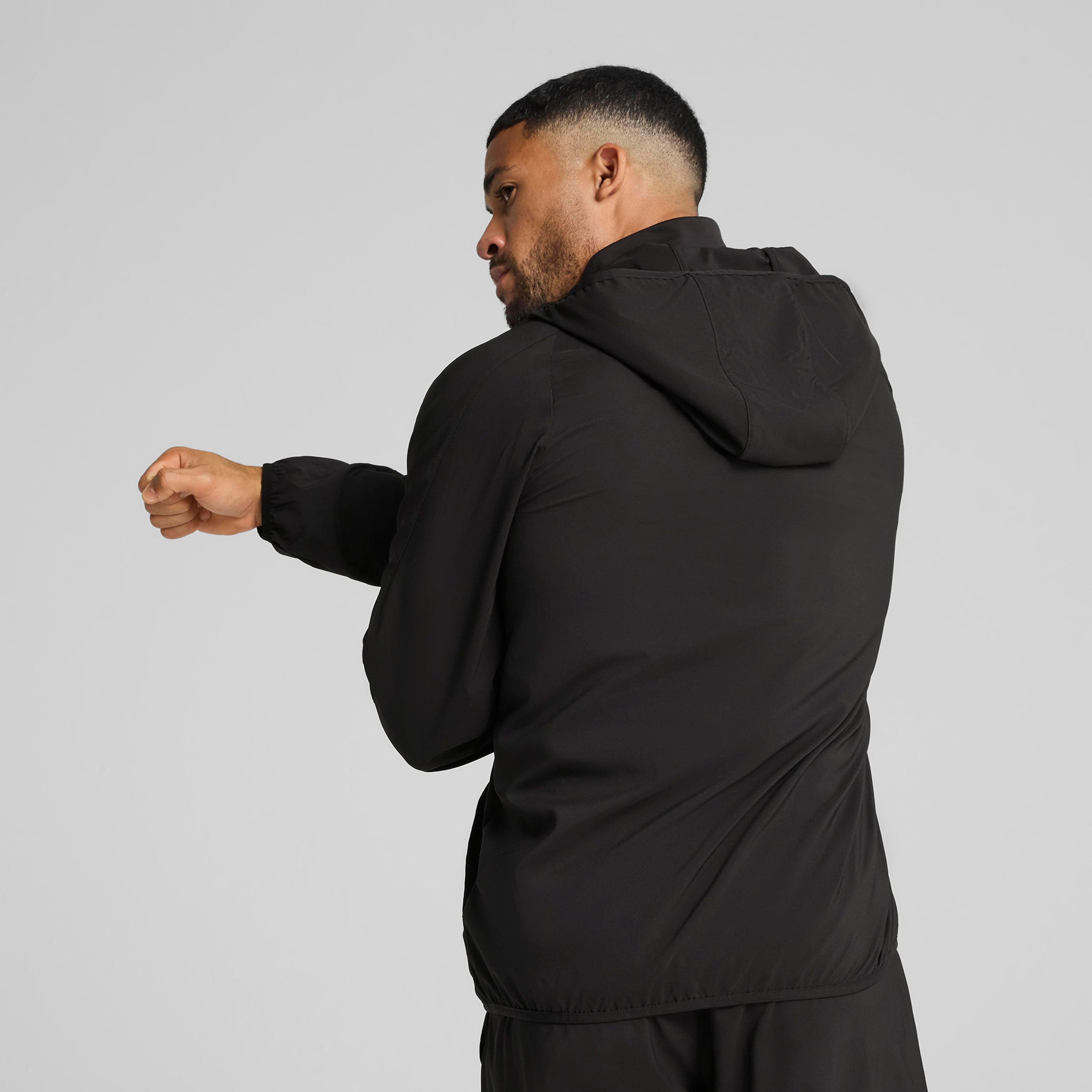 Puma Tad Tech Woven Full Zip Erkek Siyah Eşofman Üstü