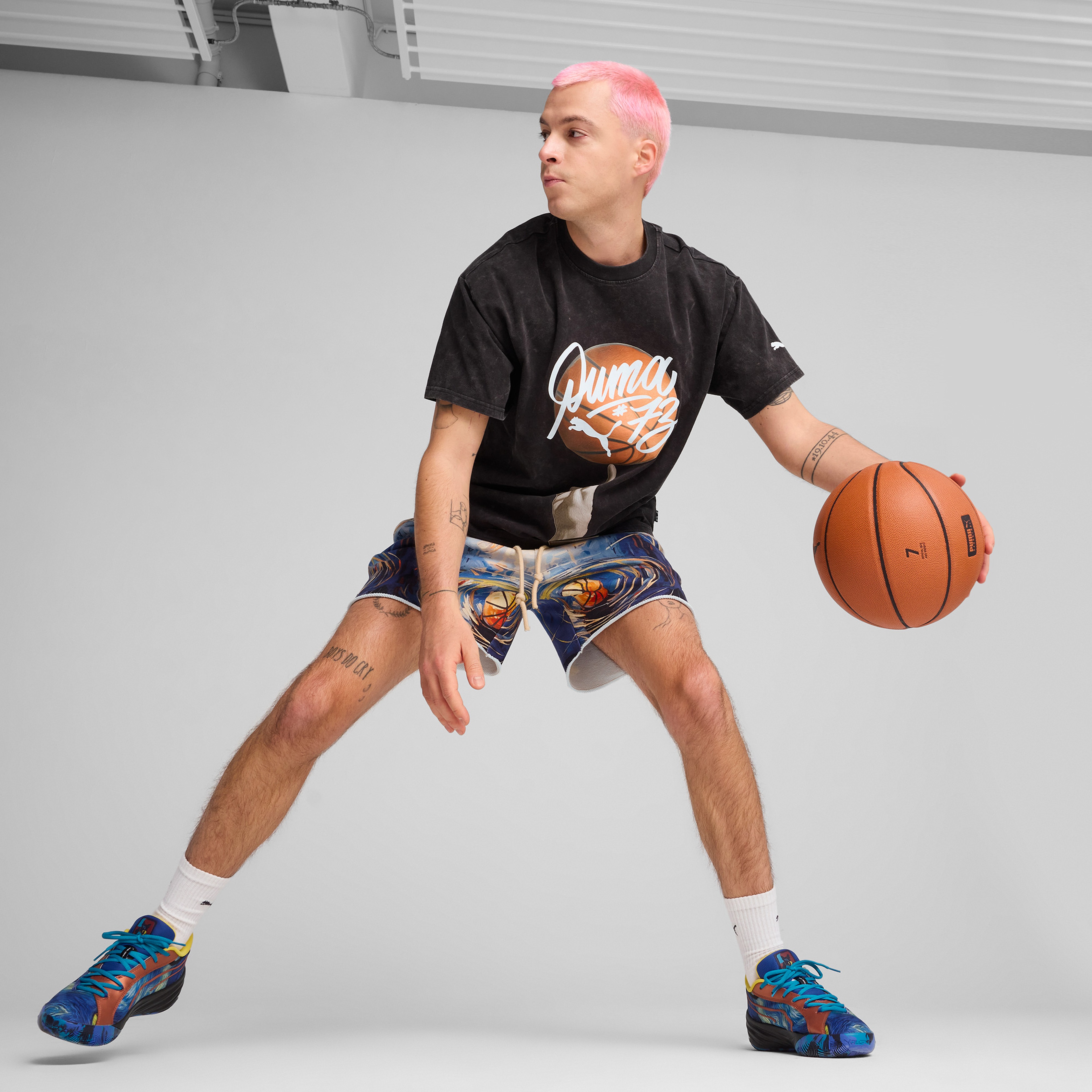 Puma Dylan Exhibit i Erkek Siyah T-Shirt