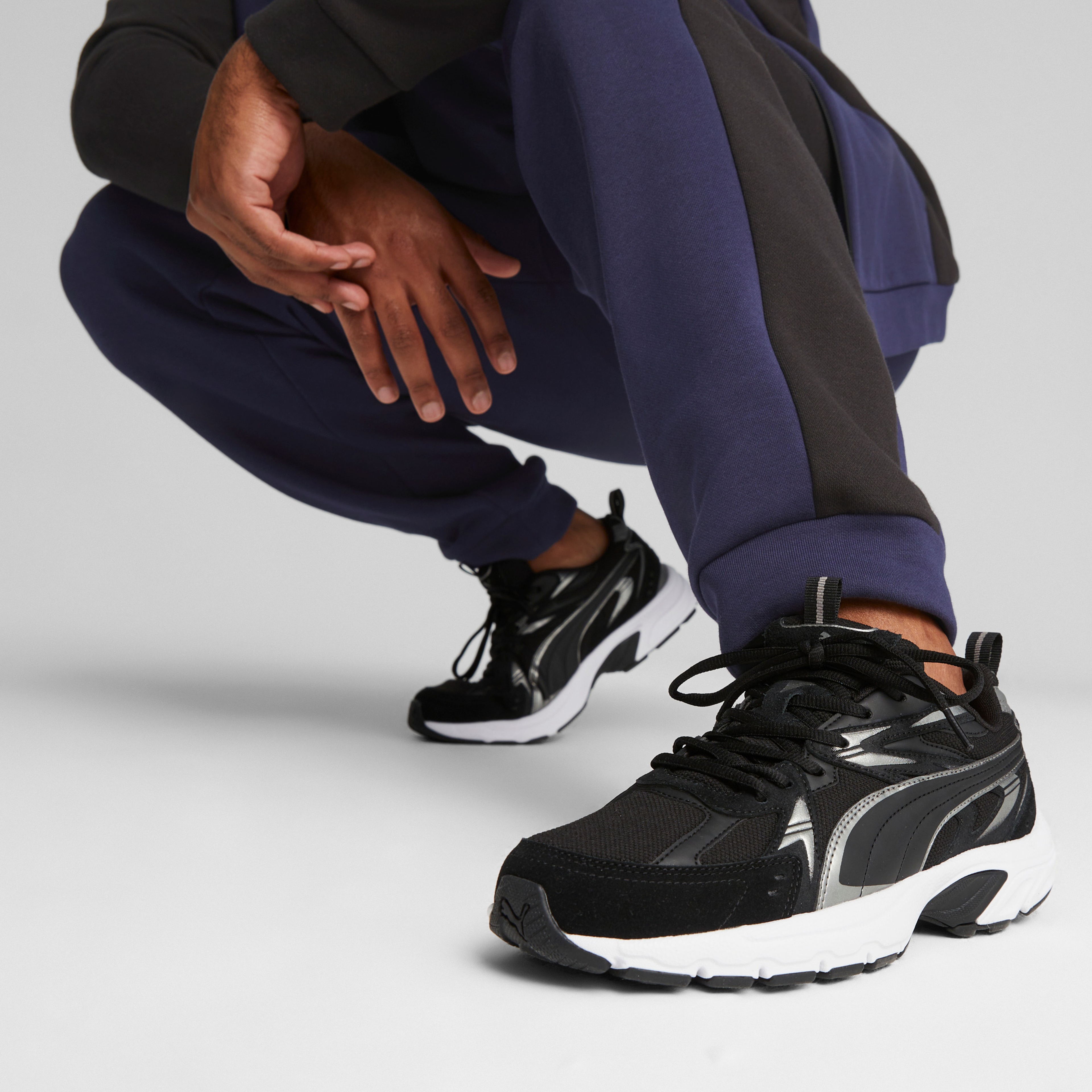 Puma Milenio Tech Suede Kadın Siyah Spor Ayakkabı