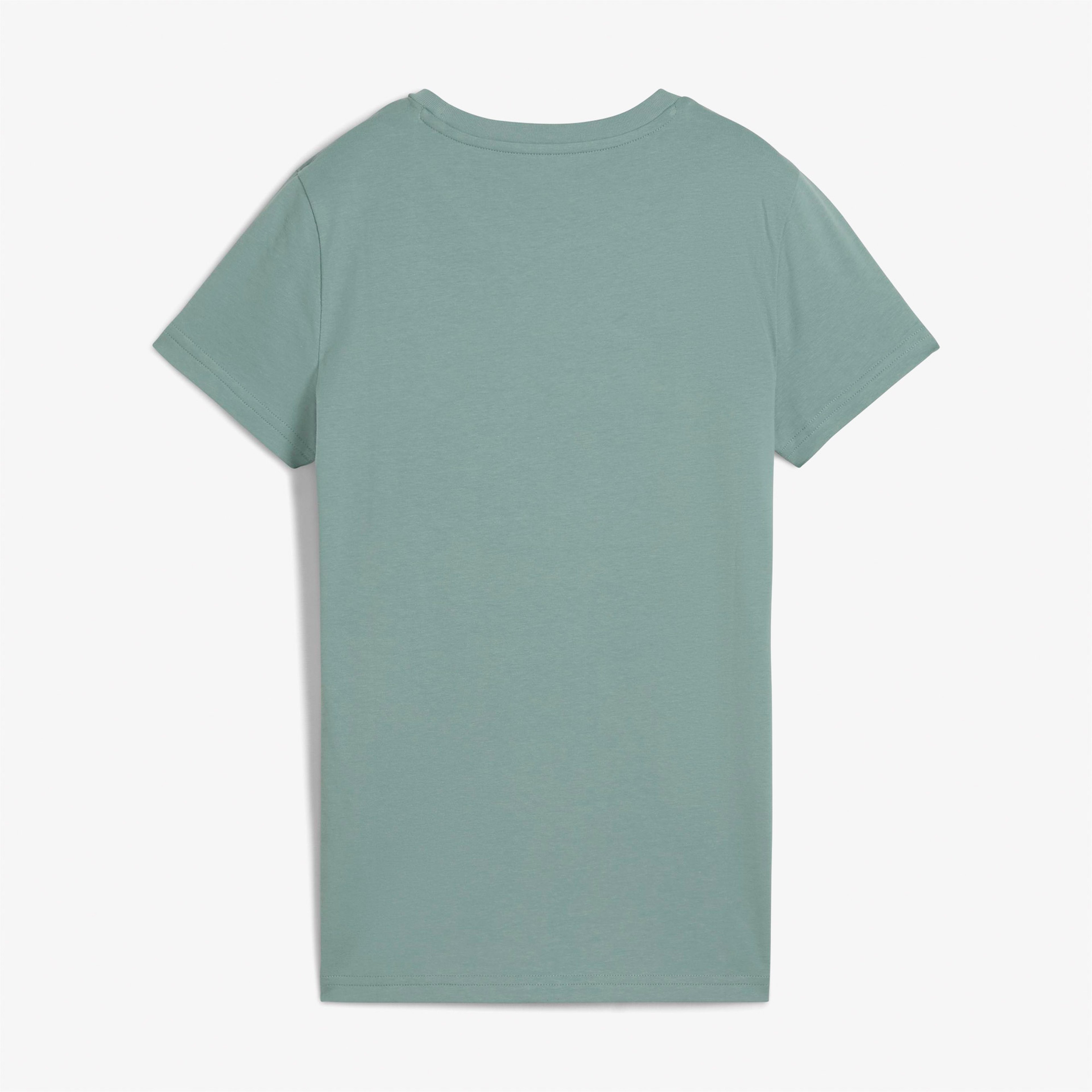 Puma Graphics Floral Cat Logo Kadın Yeşil T-Shirt