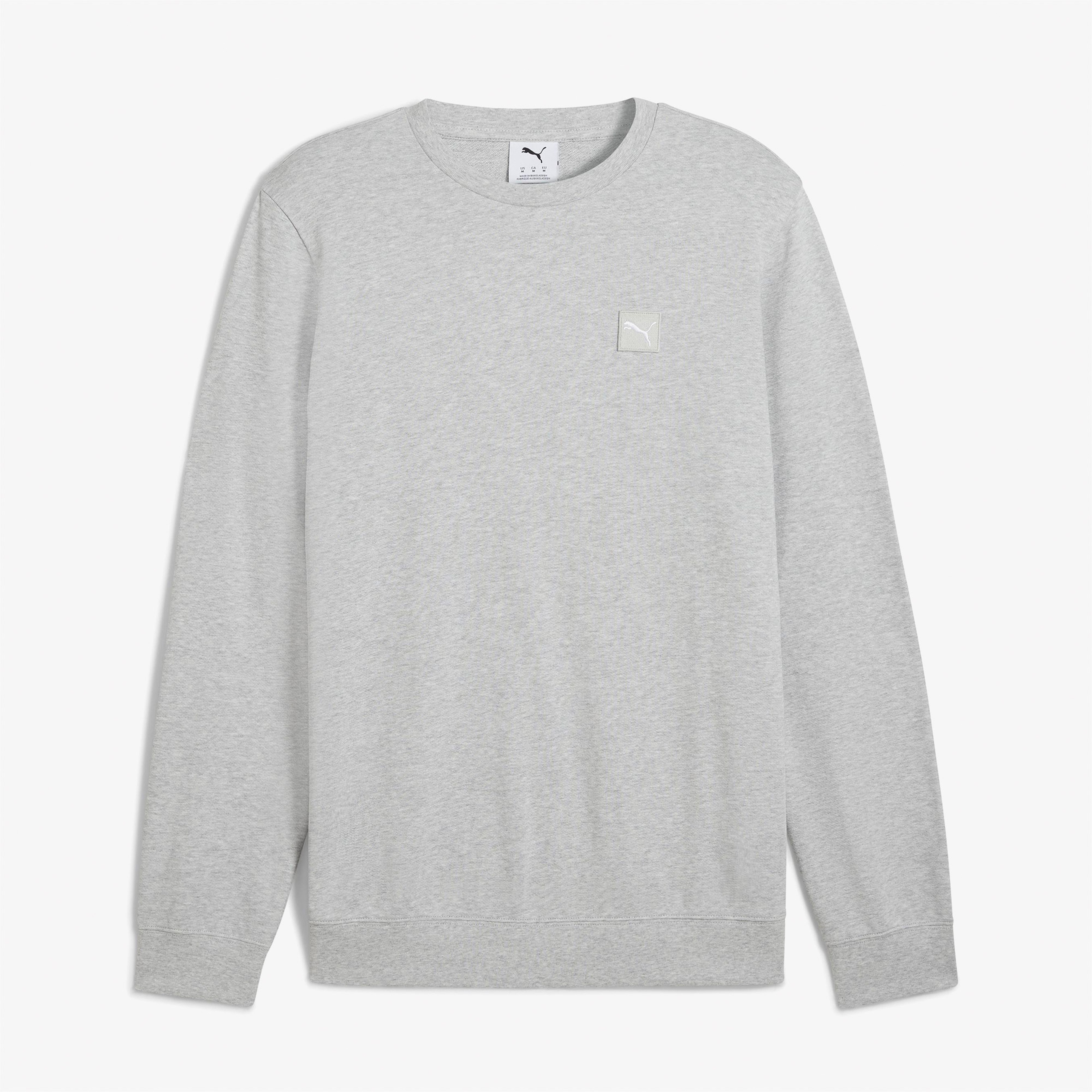 Puma Ess Elevated Crew Tr Erkek Gri Sweatshirt