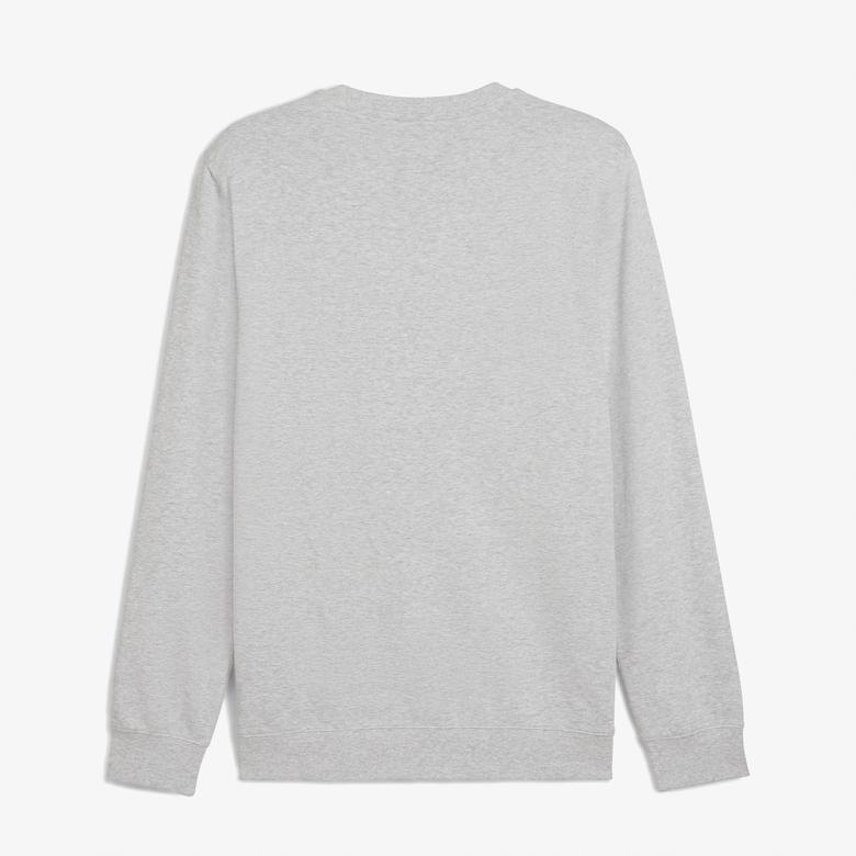 Puma Ess Elevated Crew Erkek Gri Sweatshirt