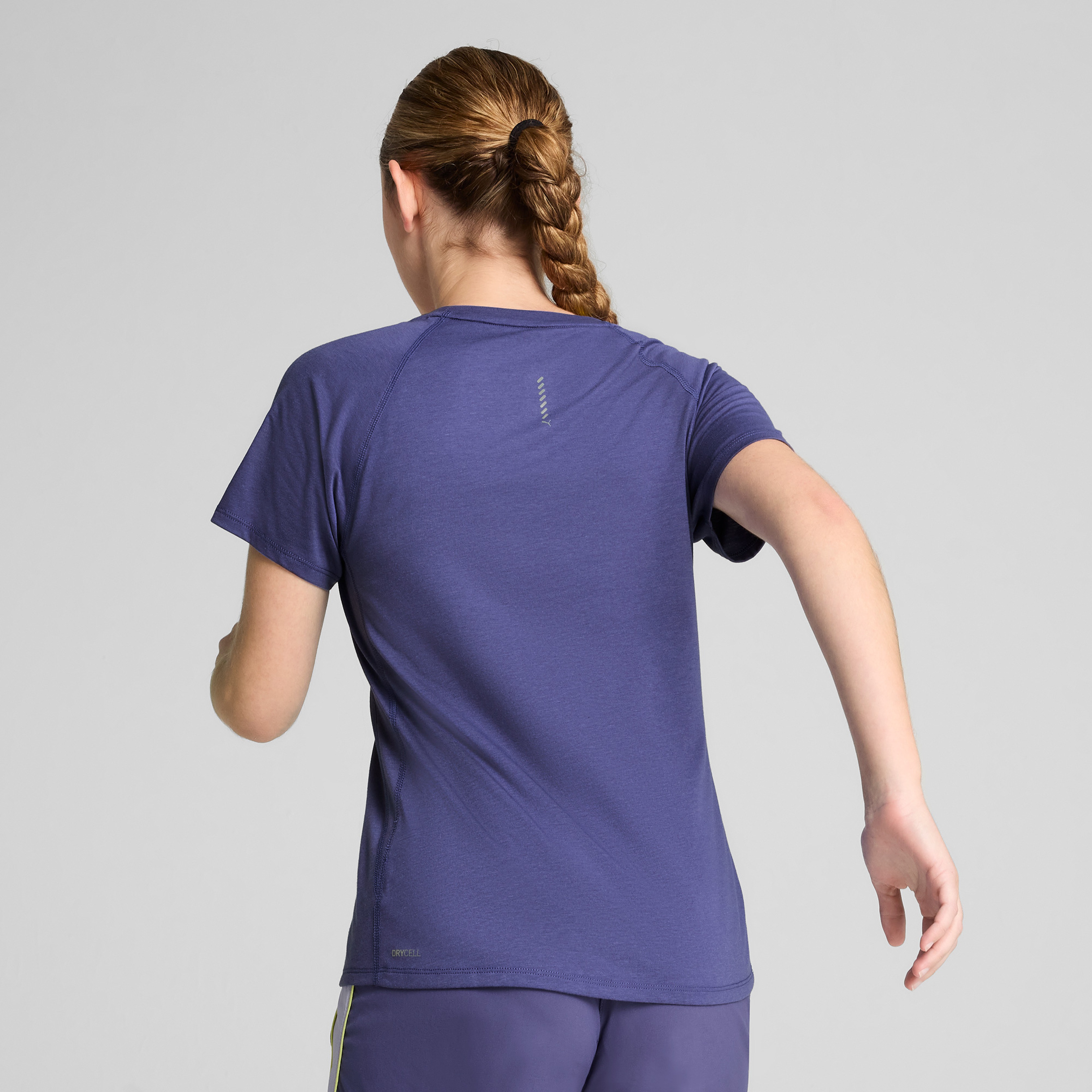 Puma Run Velocity Tri-Blend Kadın Mavi T-Shirt
