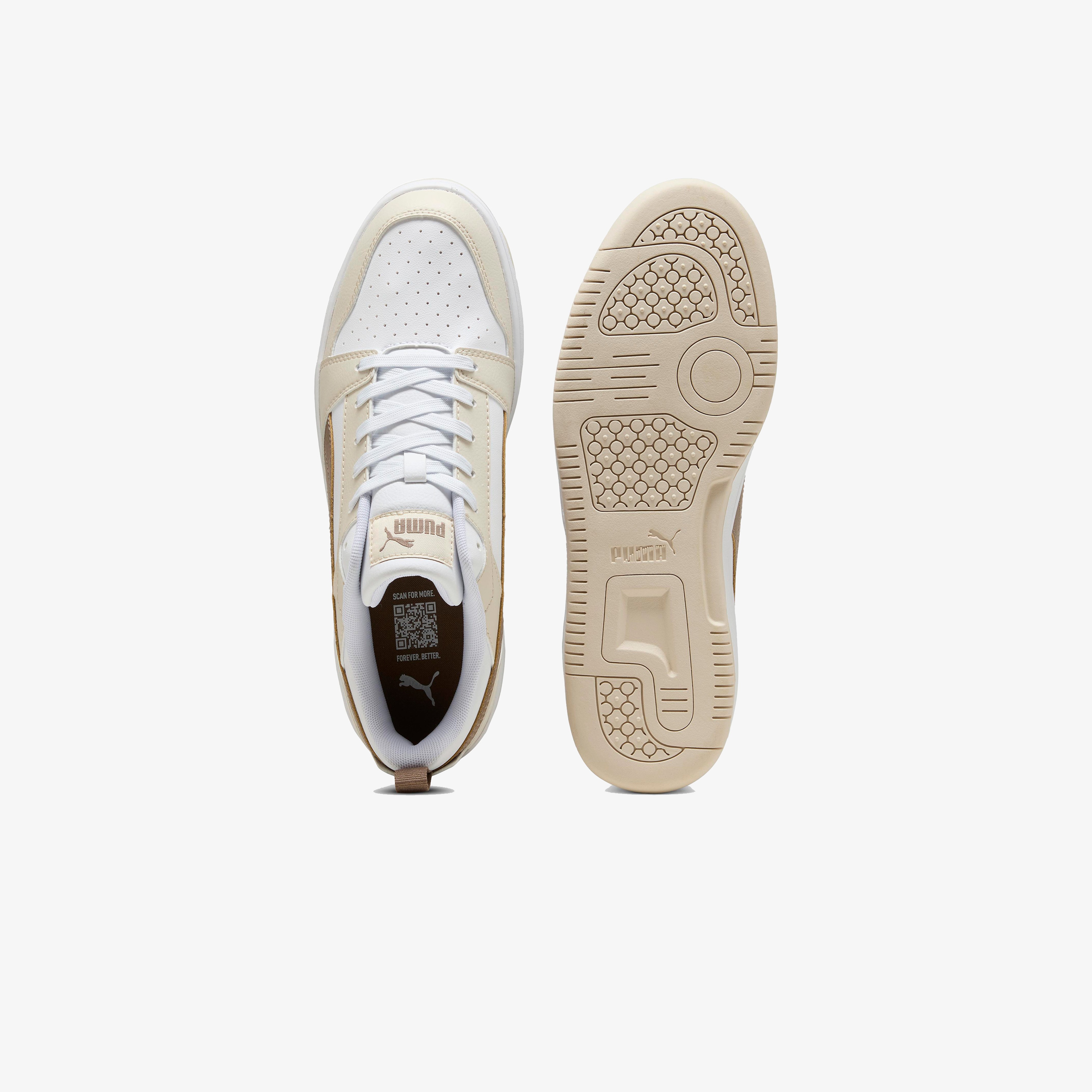 Puma Rebound V6 Low Kadın Beyaz Spor Ayakkabı