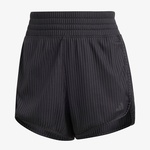 adidas Pacer All Gym Seasonal Rib High Rise Tonal 3 Stripes Kadın Siyah Antrenman Şort