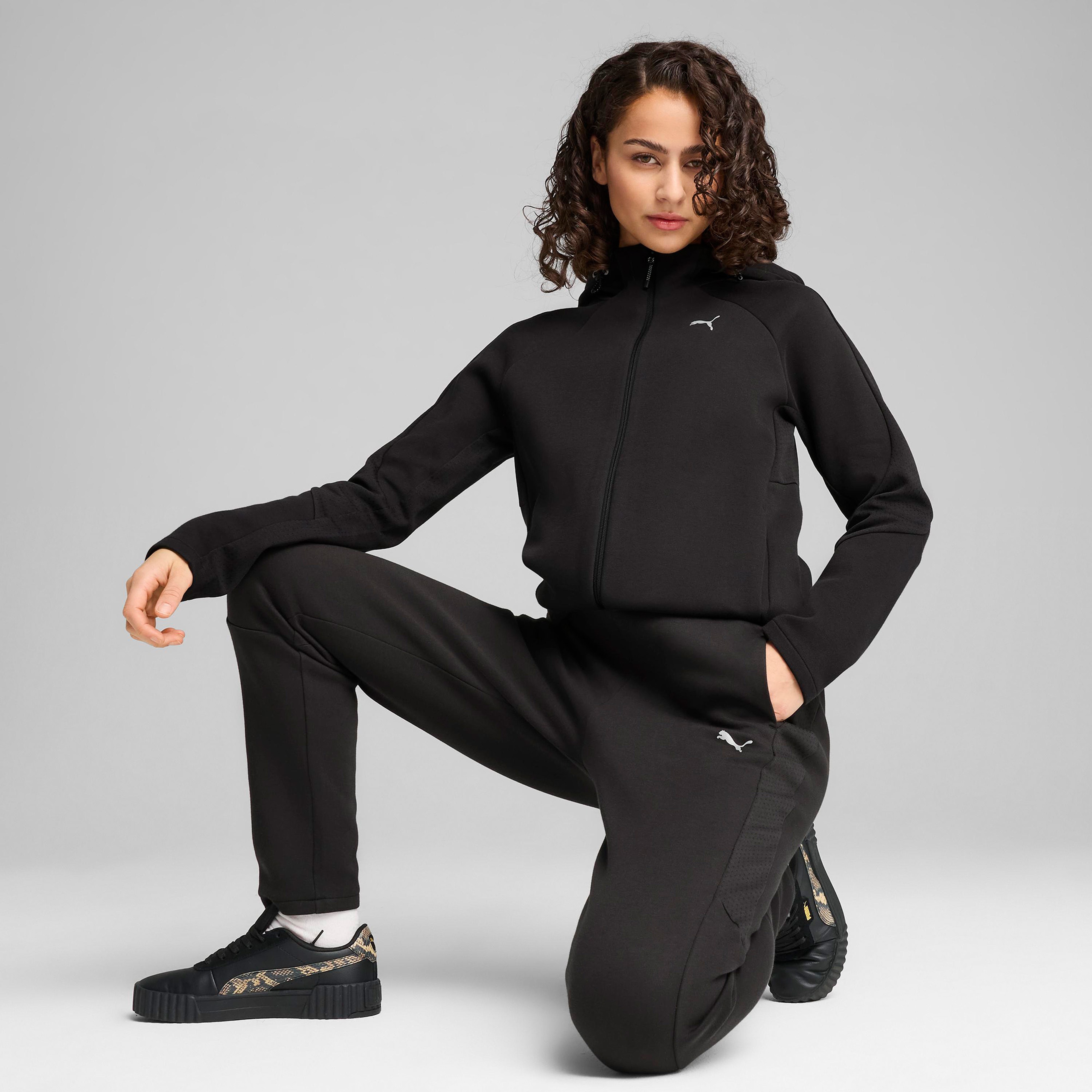 Puma Evostripe Full-Zip Kadın Siyah Eşofman Üstü